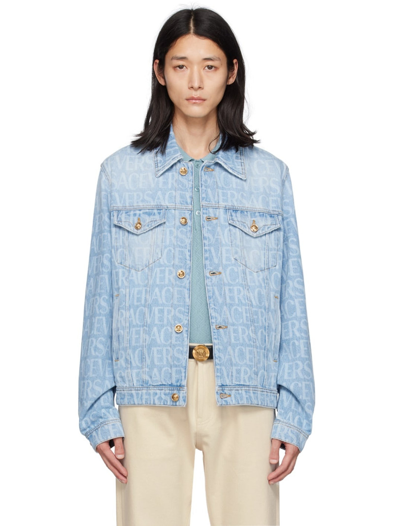 Blue Allover Denim Jacket - 1