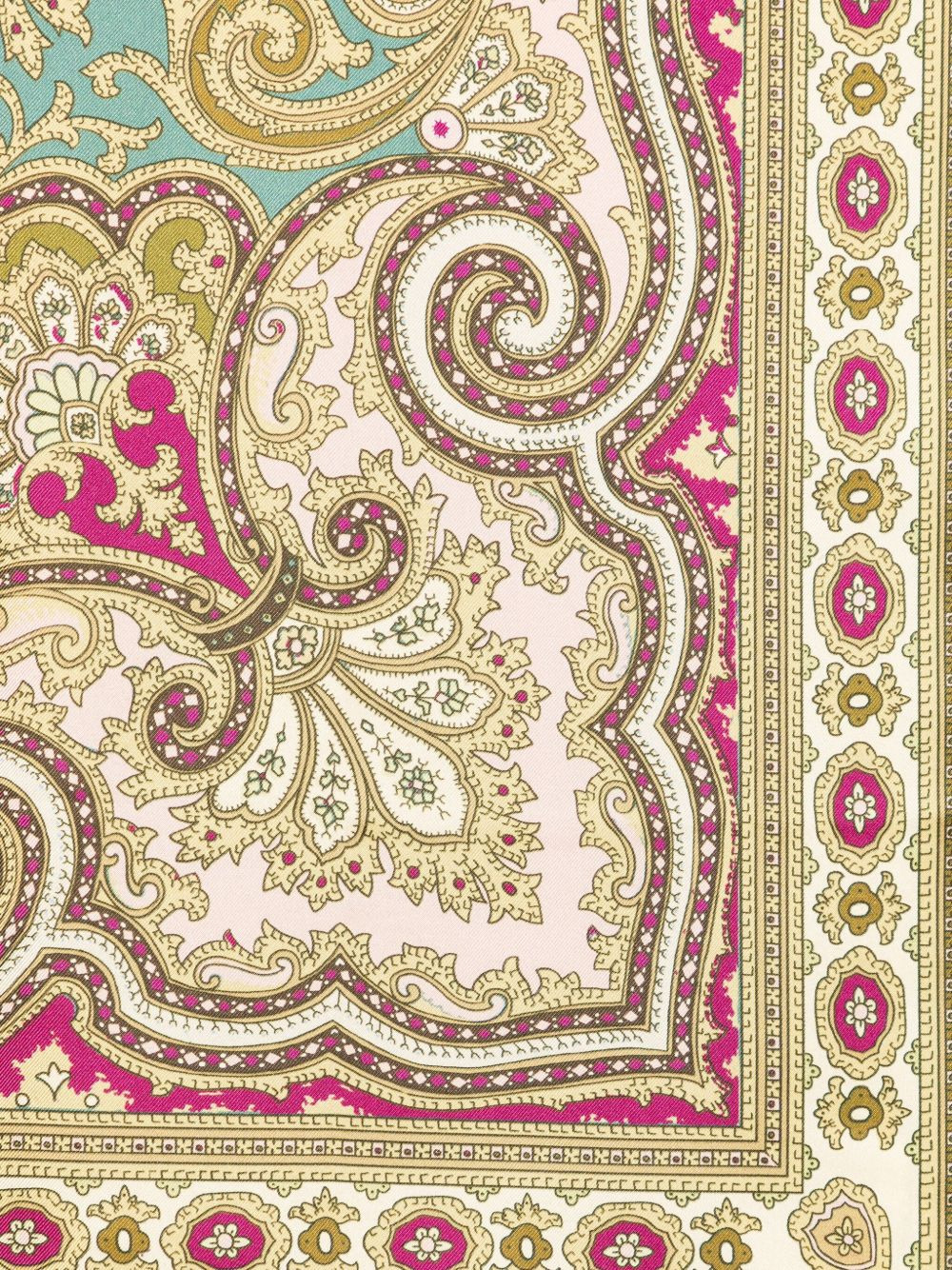 paisley-patterned silk scarf - 3