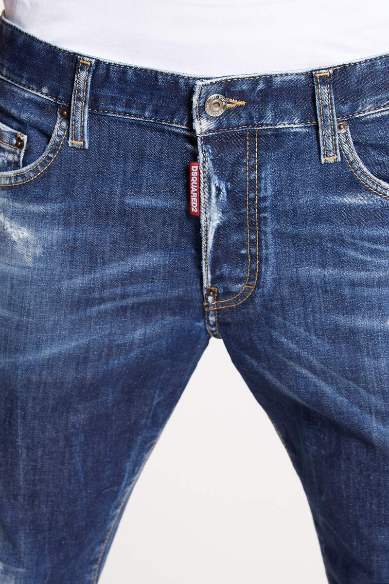 DARK SCAR WASH SKATER JEANS 3