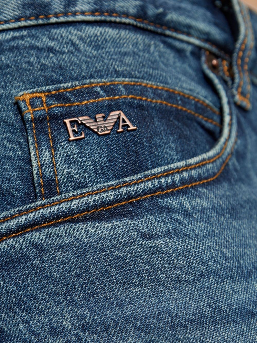 logo-plaque jeans - 5