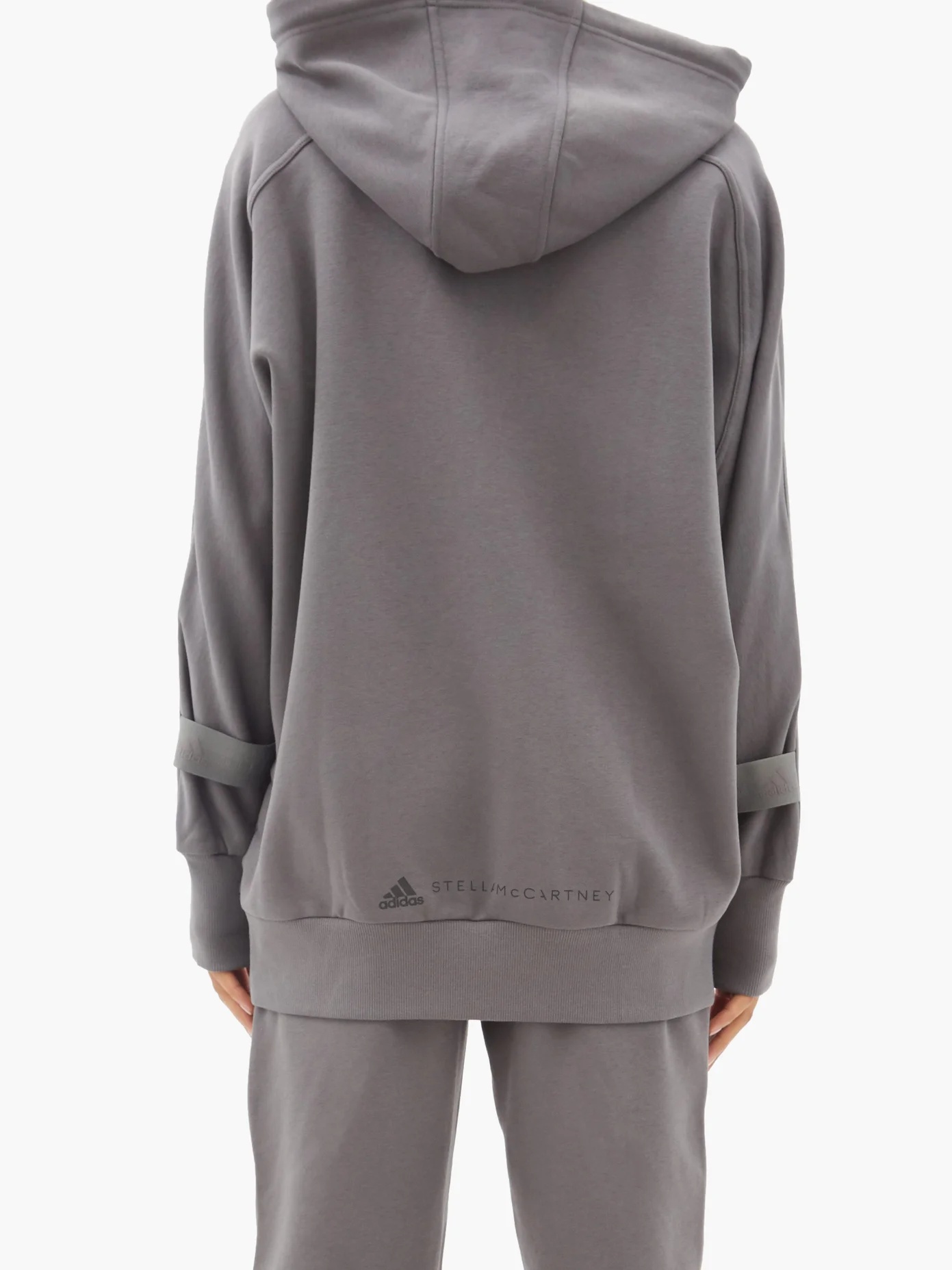 Oversized cotton-blend jersey hooded sweatshirt - 5