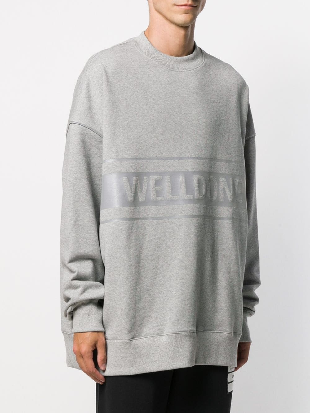 logo print sweatshirt - 3