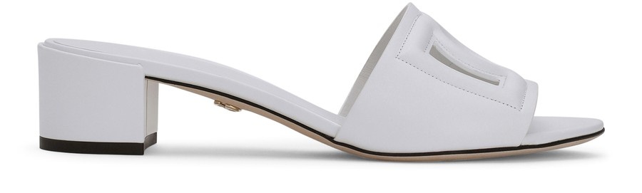 Calfskin sliders with DG logo - 1