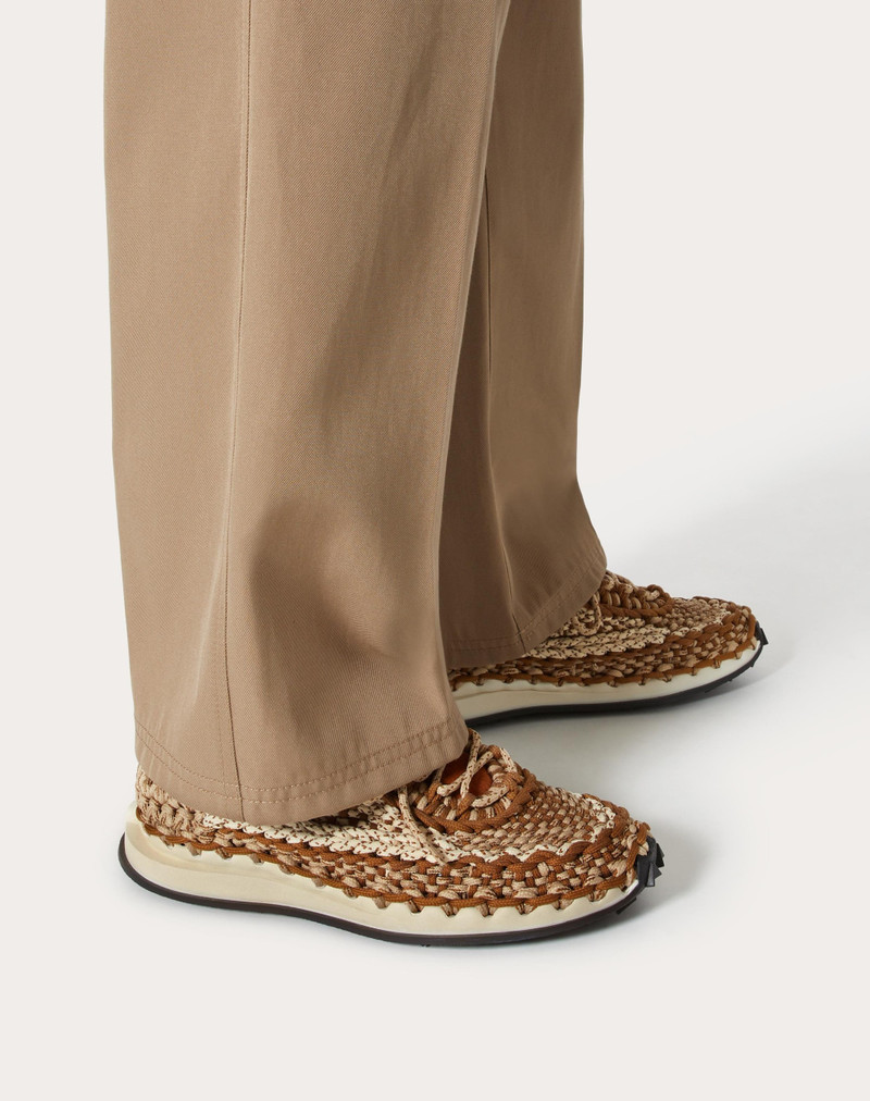 Valentino VALENTINO GARAVANI CROCHET SNEAKER IN FABRIC outlook