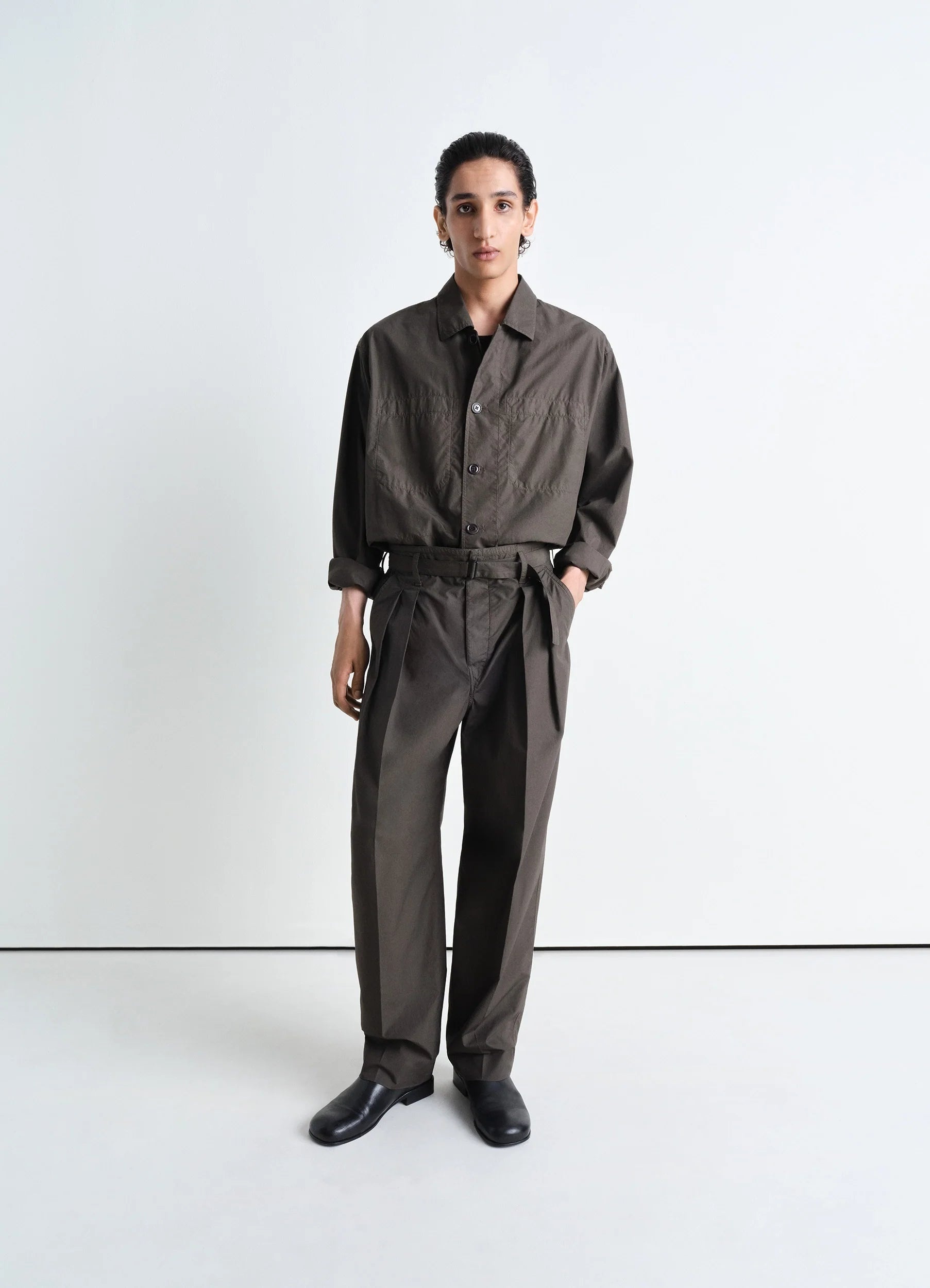 【美品】lemaire pleated pants 44 Lemaire Pleated Pants Satin Black – Neighbour