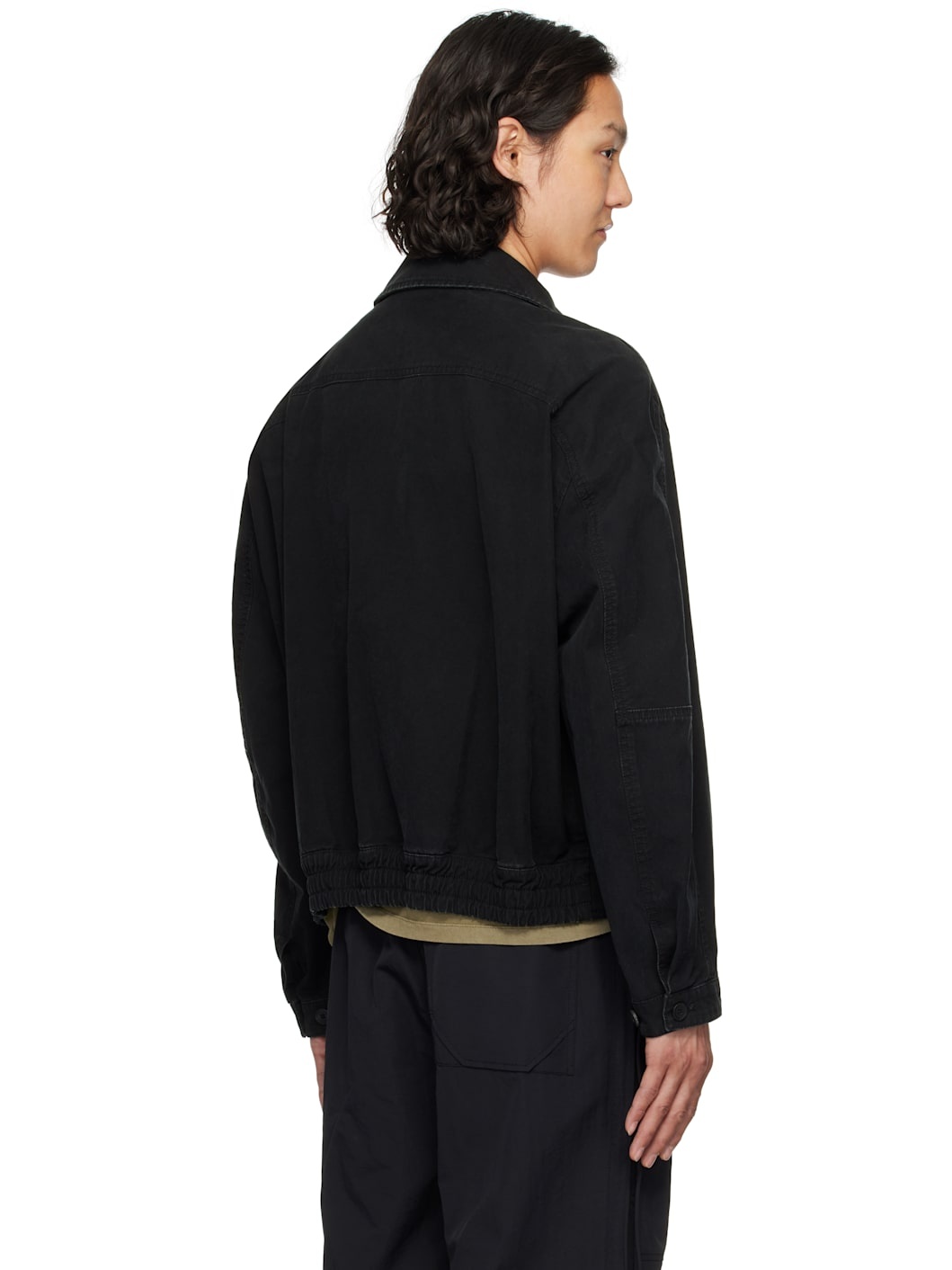 Black Out Pocket Cotton Jacket - 3