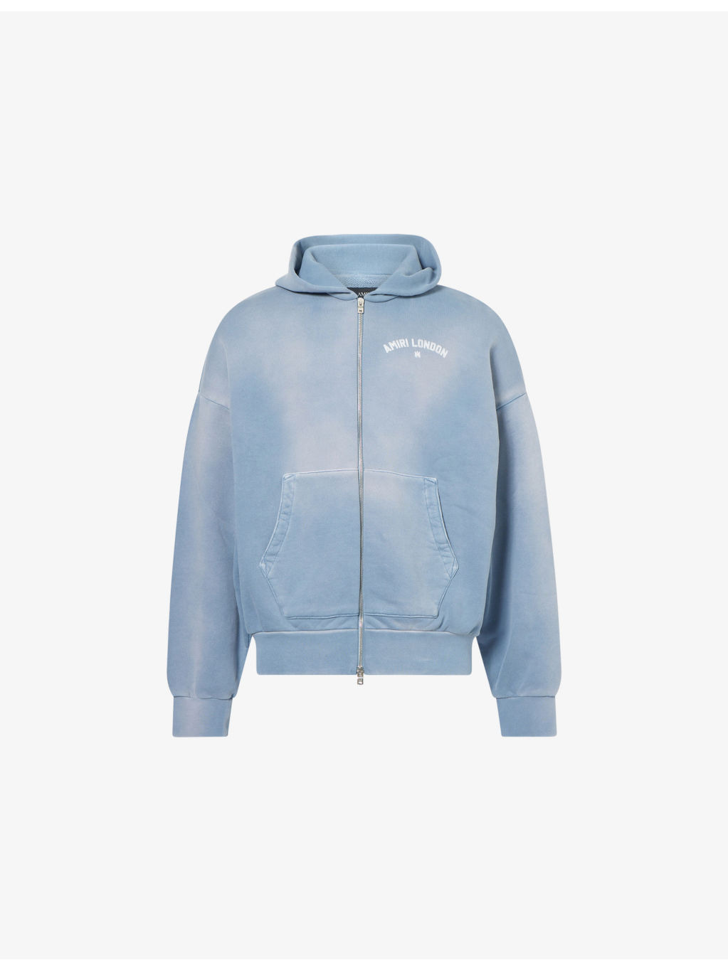 London Text-Print Cotton-Jersey Hoody - 1