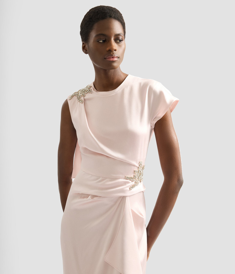 EMBELLISHED SATIN CADY GOWN 5