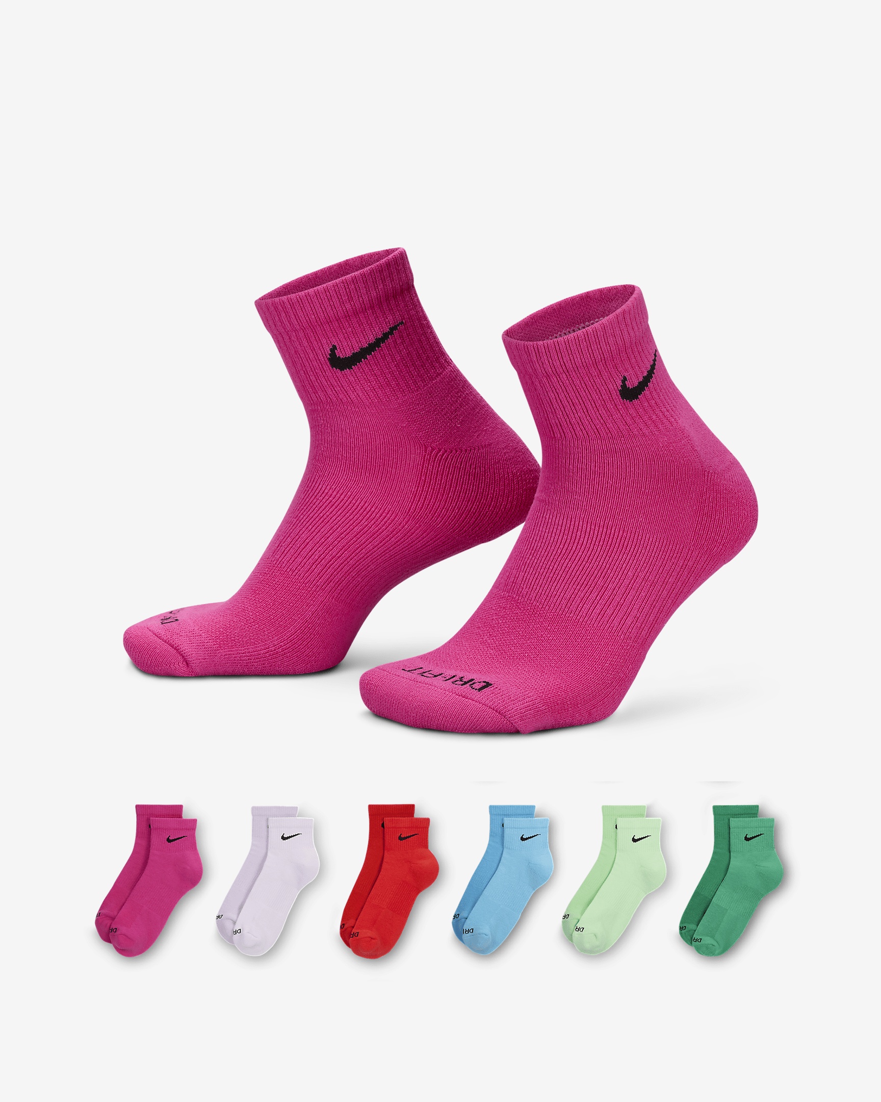 Nike Everyday Plus Cushioned Training Ankle Socks (6 Pairs) - 1