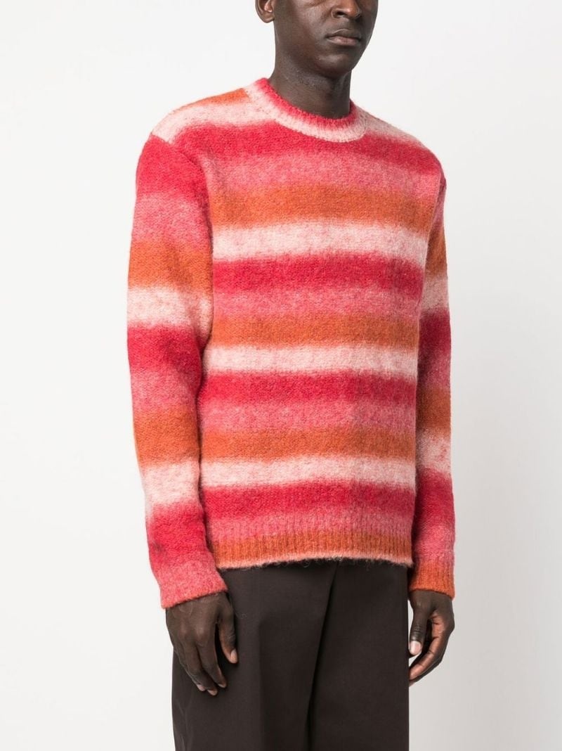 horizontal stripe knit jumper - 3