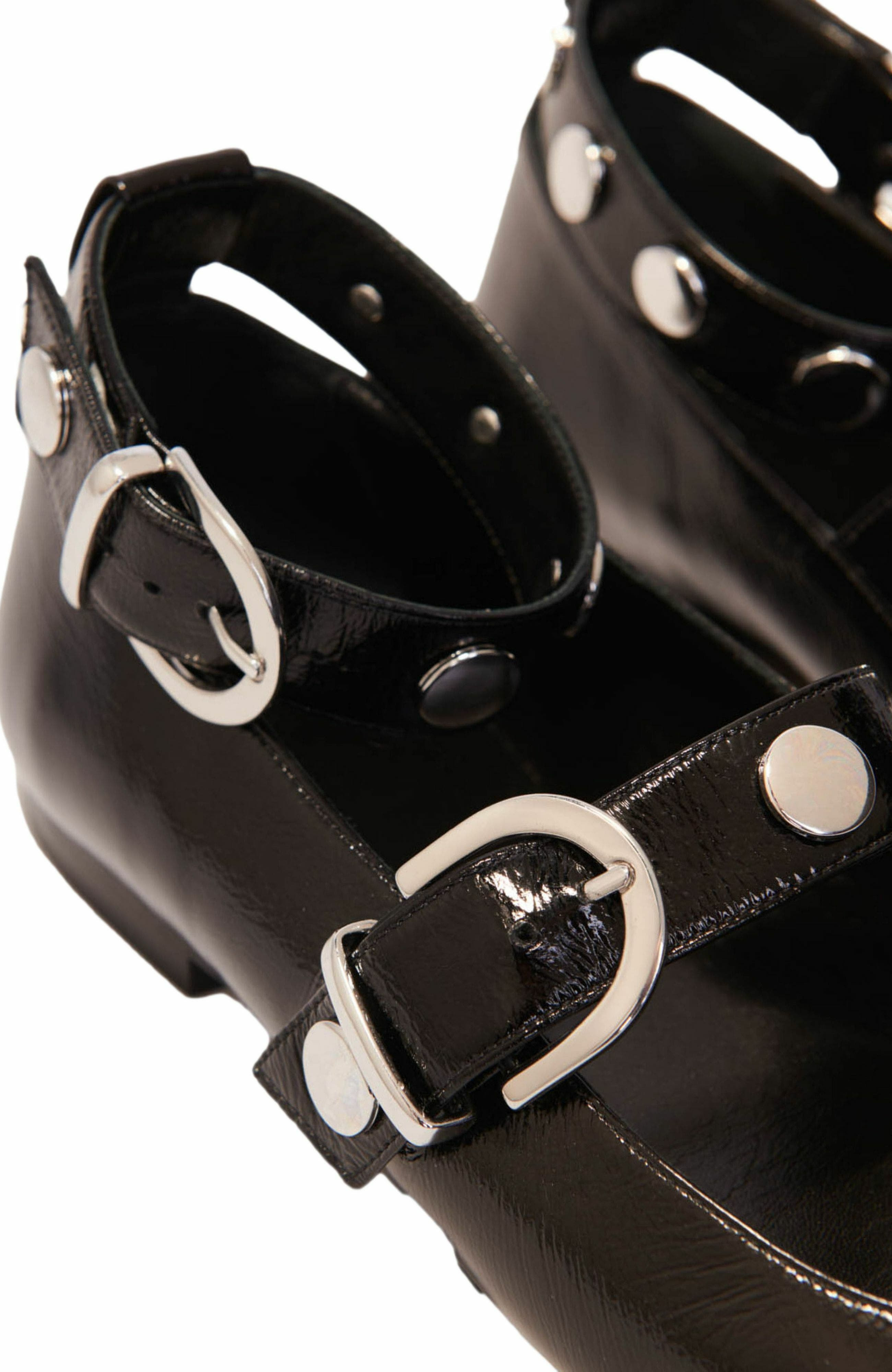 maje Studded leather Mary Jane pumps in Black at Nordstrom - 2