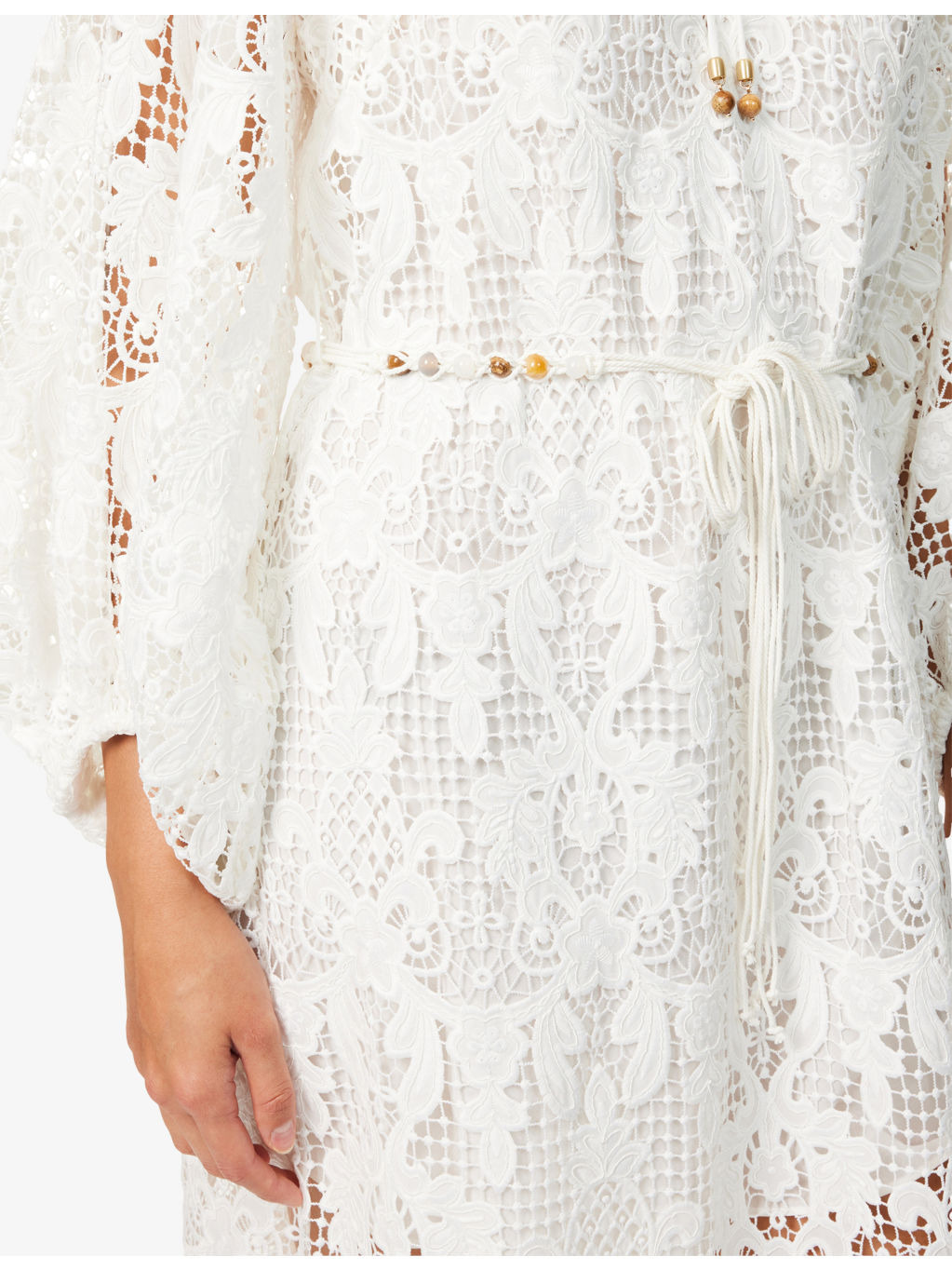 Coco Lace Woven Midi Dress - 5