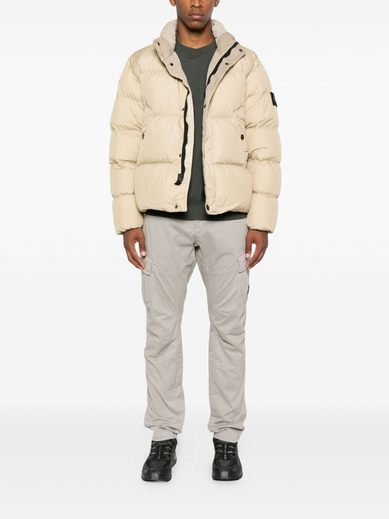 Stone Island Compass-badge quilted puffer jacket outlook