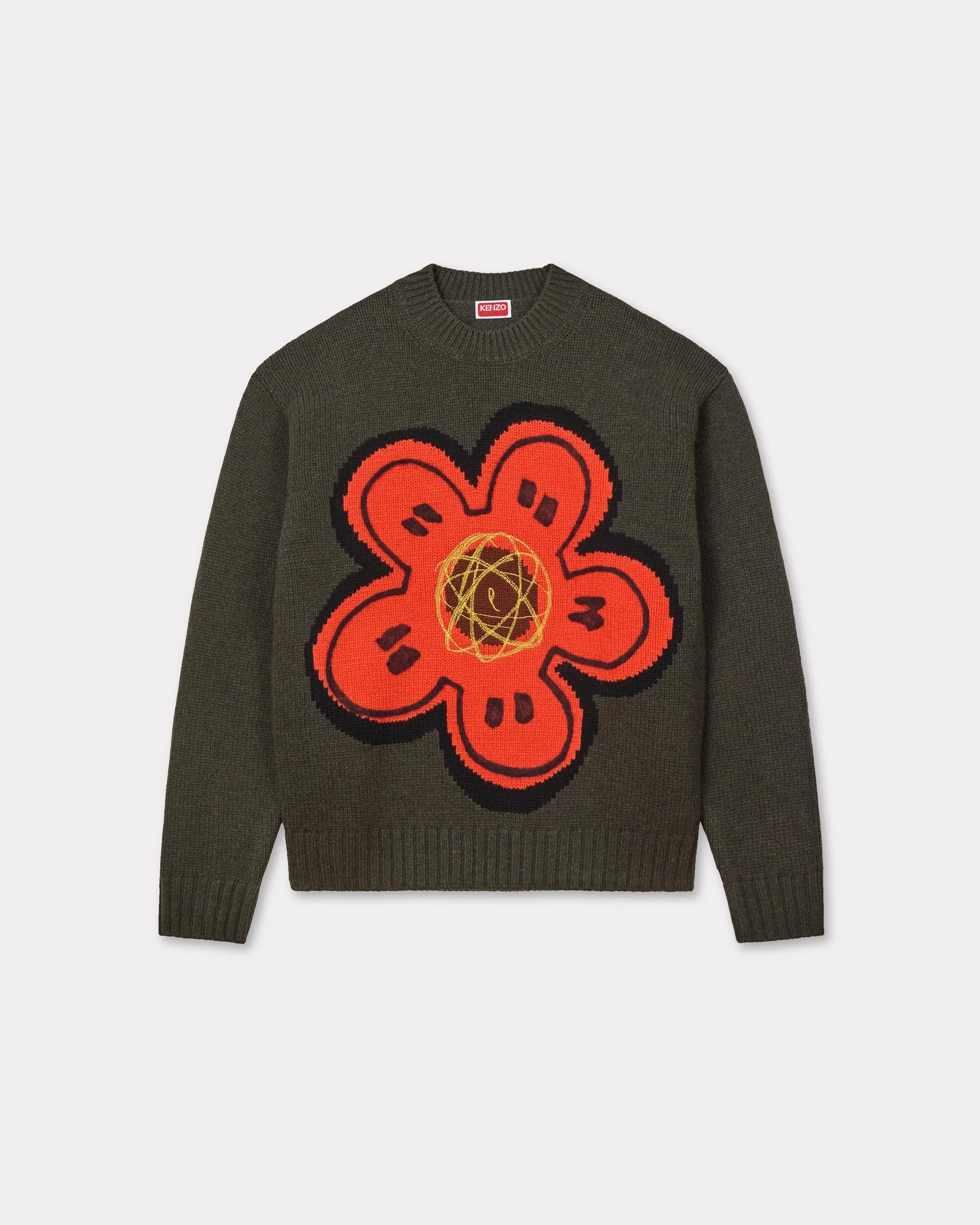 'Kenzo x Futura 2000' embroidered knitted jumper in wool - 1