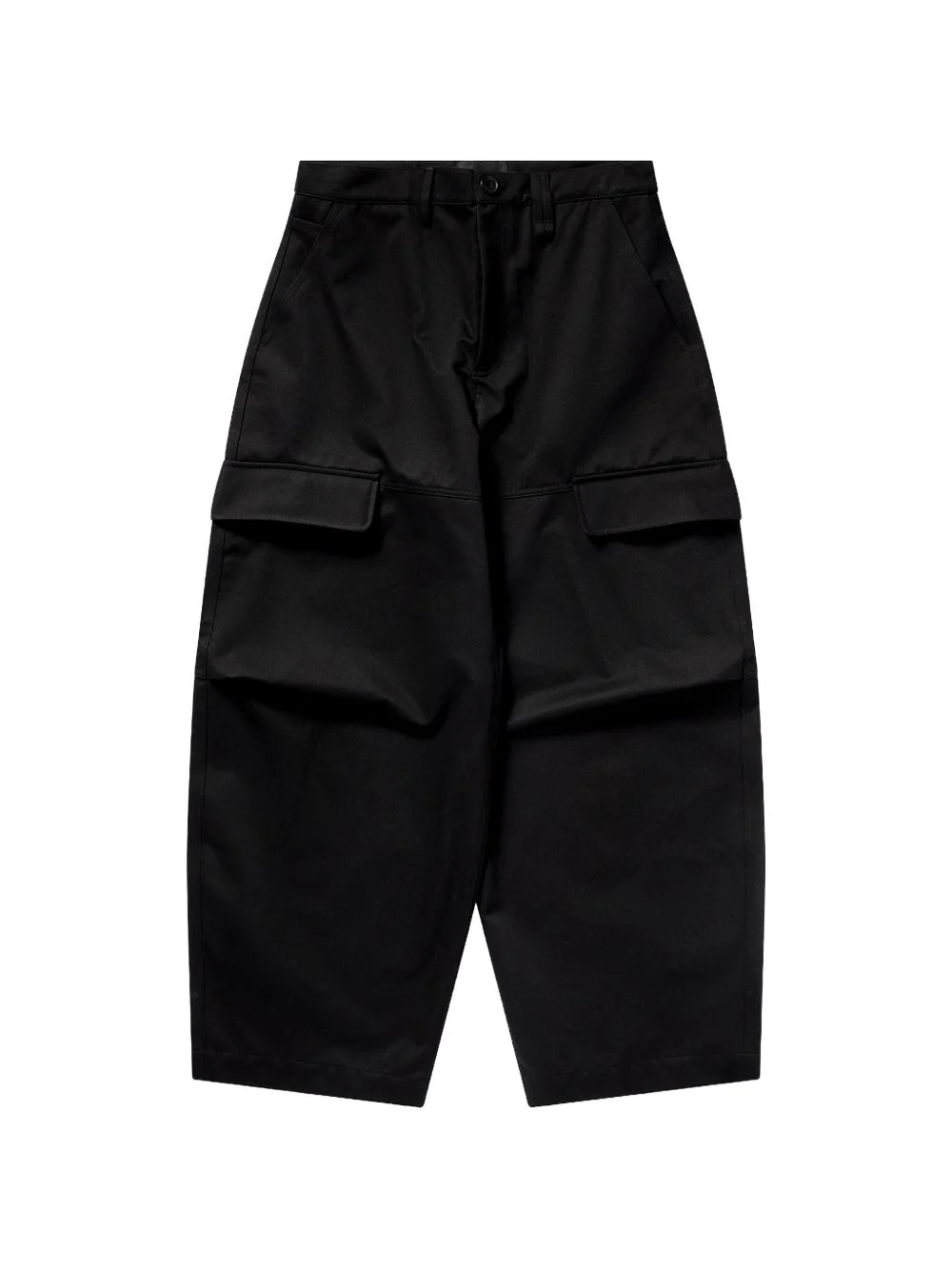 knee-pleat balloon cargo pants - 1