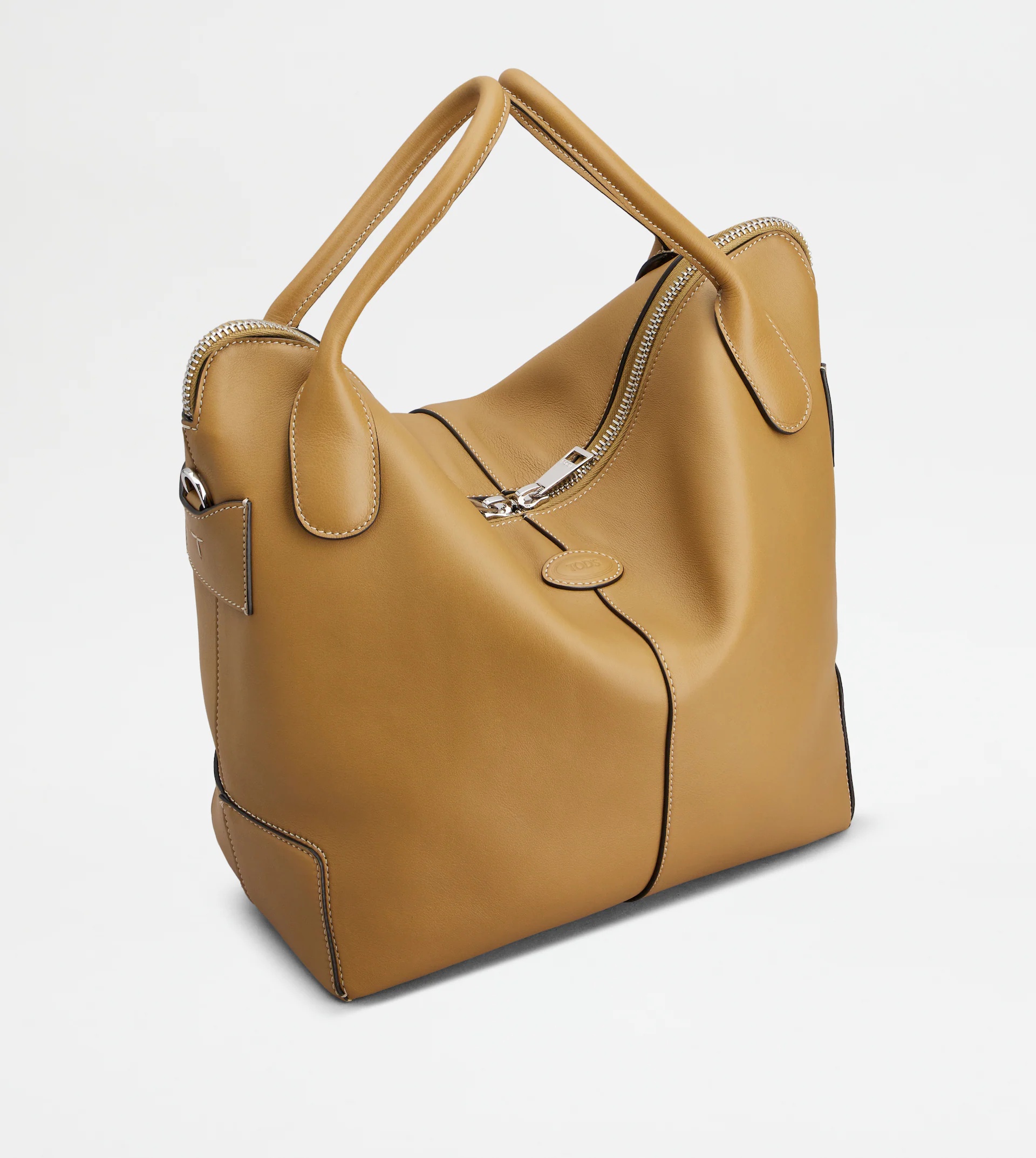 TOD'S DI BAG SWING IN LEATHER MEDIUM - BROWN - 7