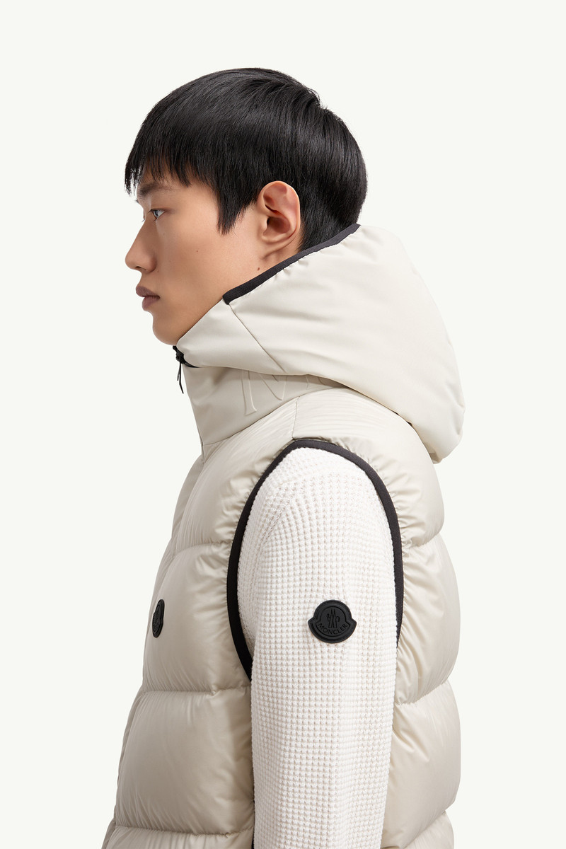 Guersac Diagonal-Quilted Hooded Down Vest 4
