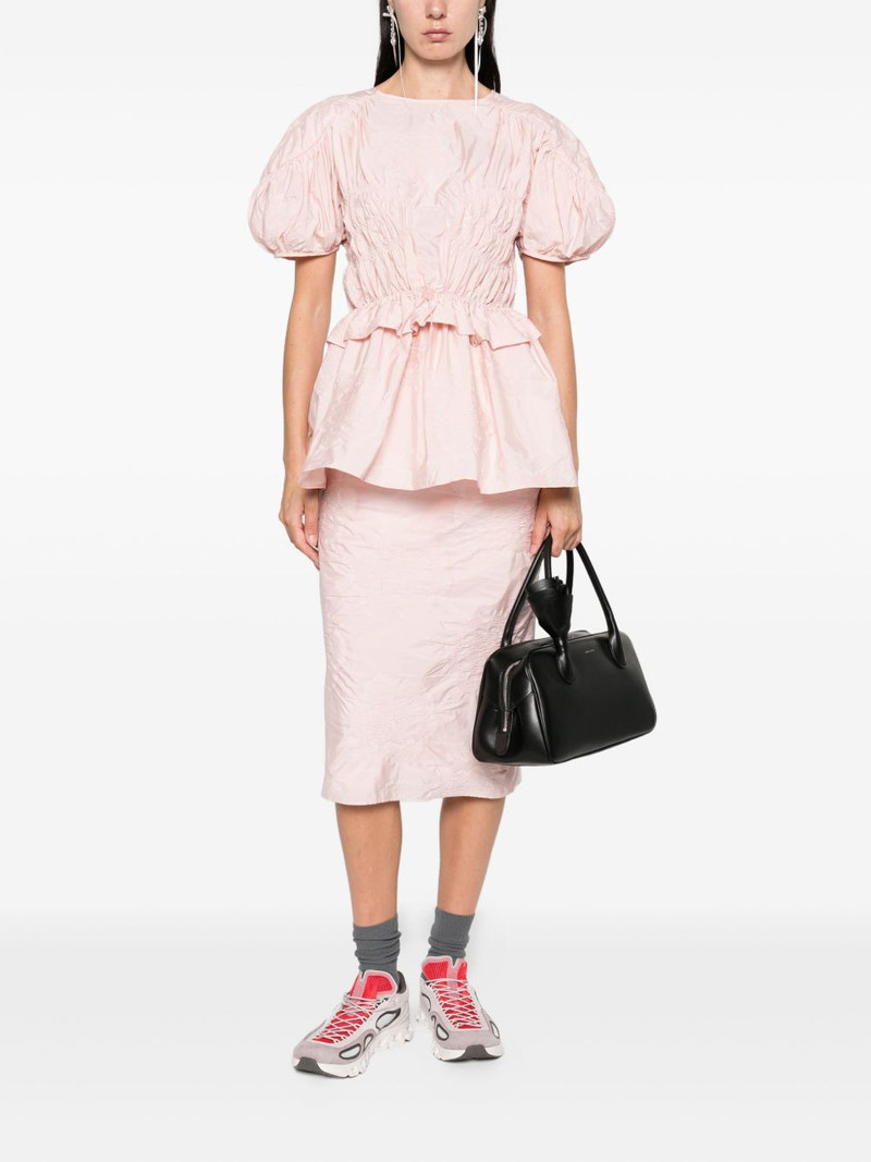 CECILIE BAHNSEN pleated midi skirt outlook
