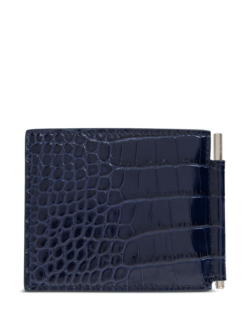 TOM FORD crocodile-effect card holder outlook