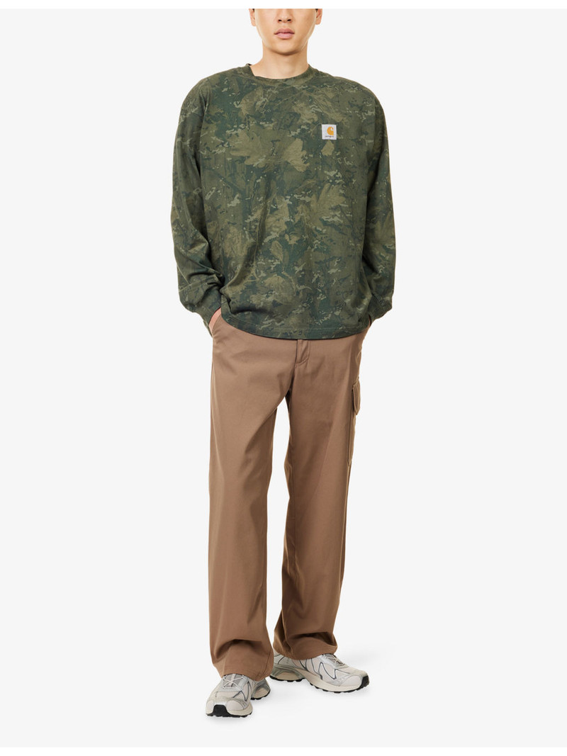 Carhartt Camo Combi Long-Sleeves Cotton-Jersey T-Shirt outlook
