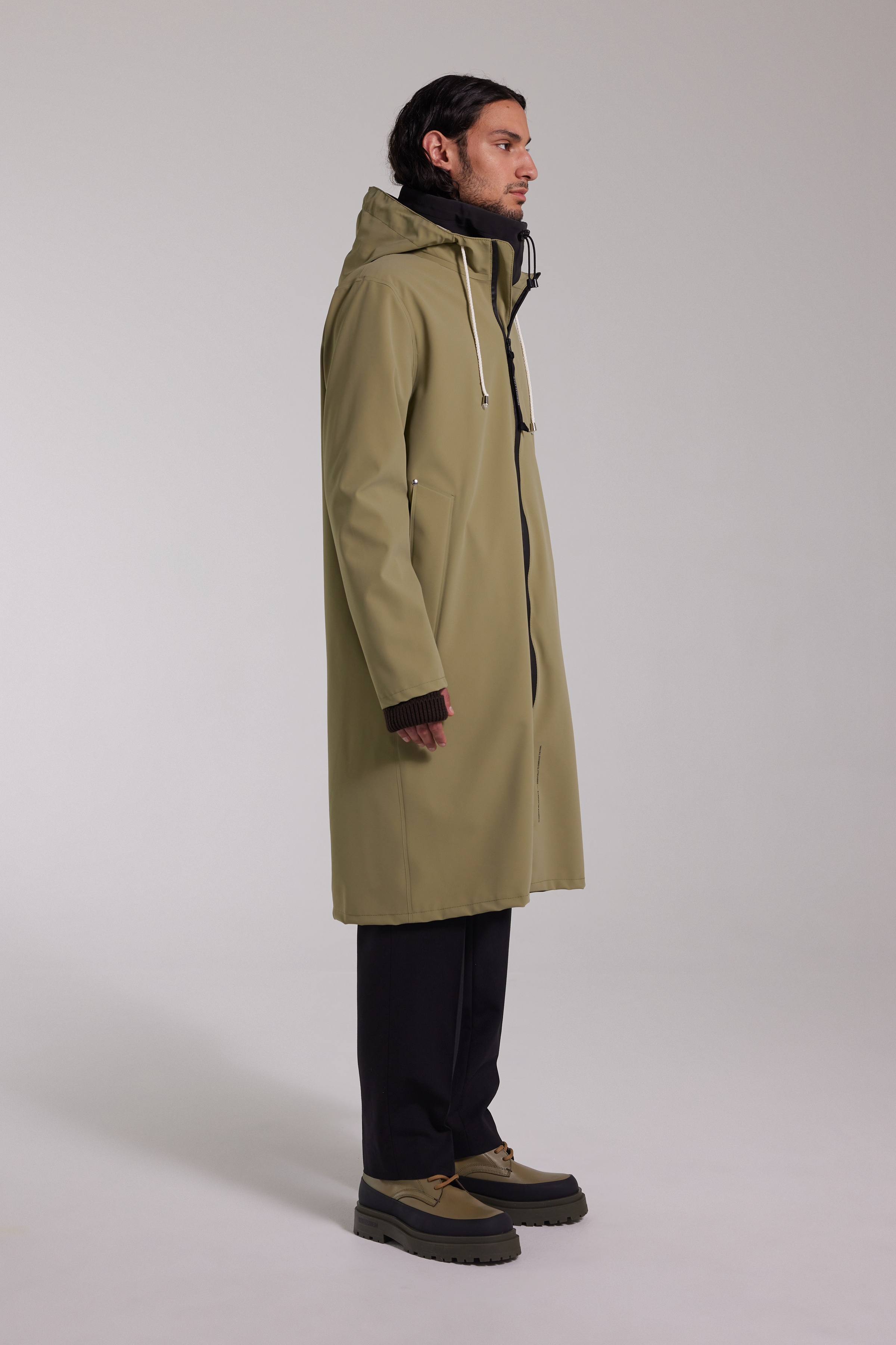 Camden Lightweight Matte Parka Aloe - 1