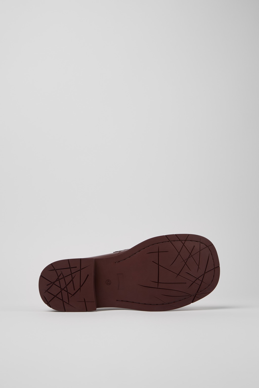 Burgundy Leather Loafers - 5