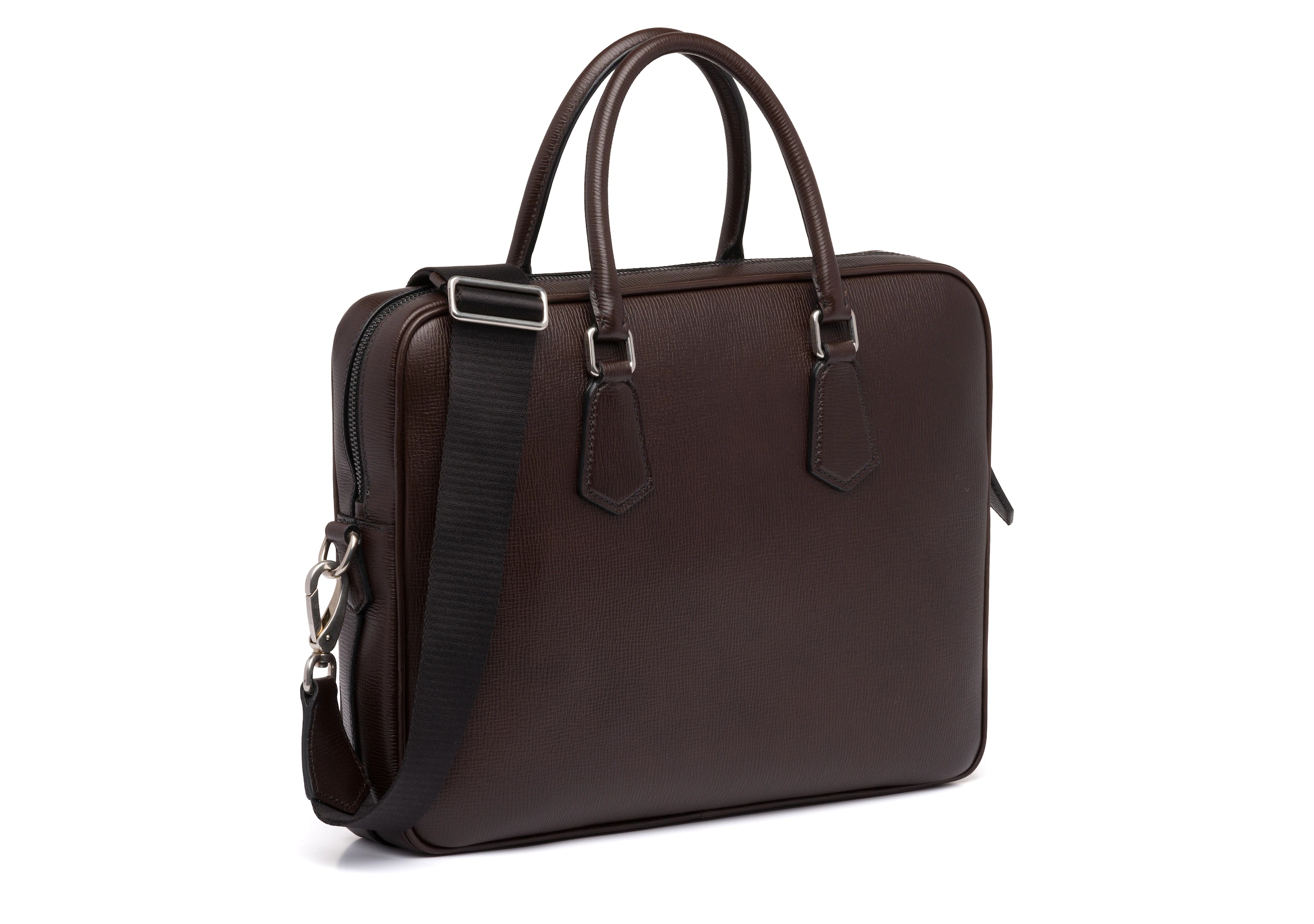 Craven
St James Leather Laptop Bag Coffee - 2