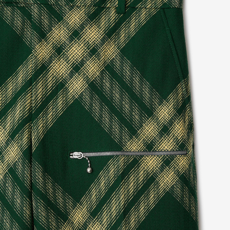 Check Wool Trousers 6