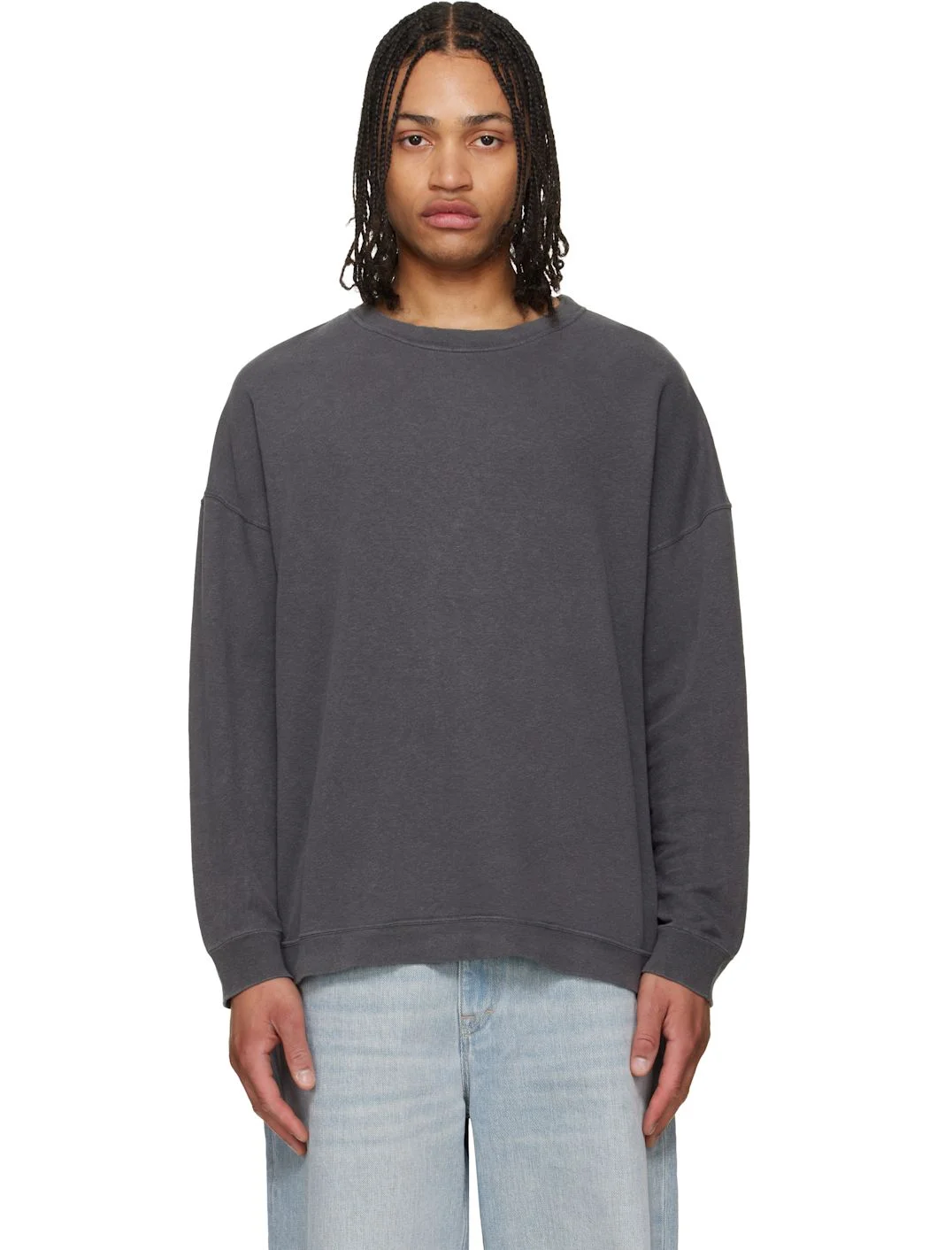 Gray Slack Sweatshirt - 1