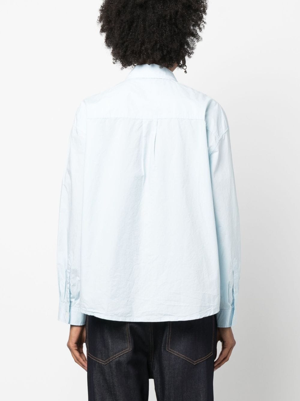 long-sleeve button-fastening shirt - 4