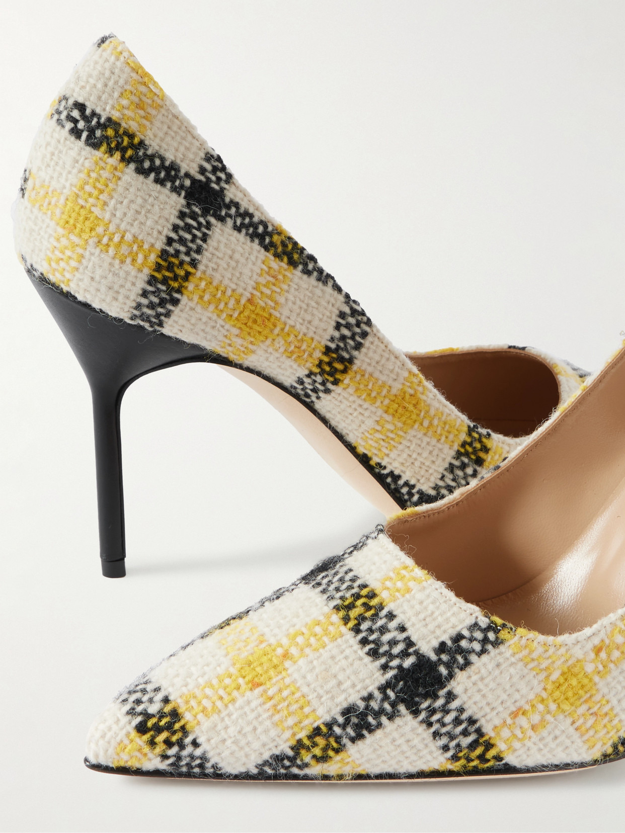 Bb 90 Checked Tweed Pumps - 4