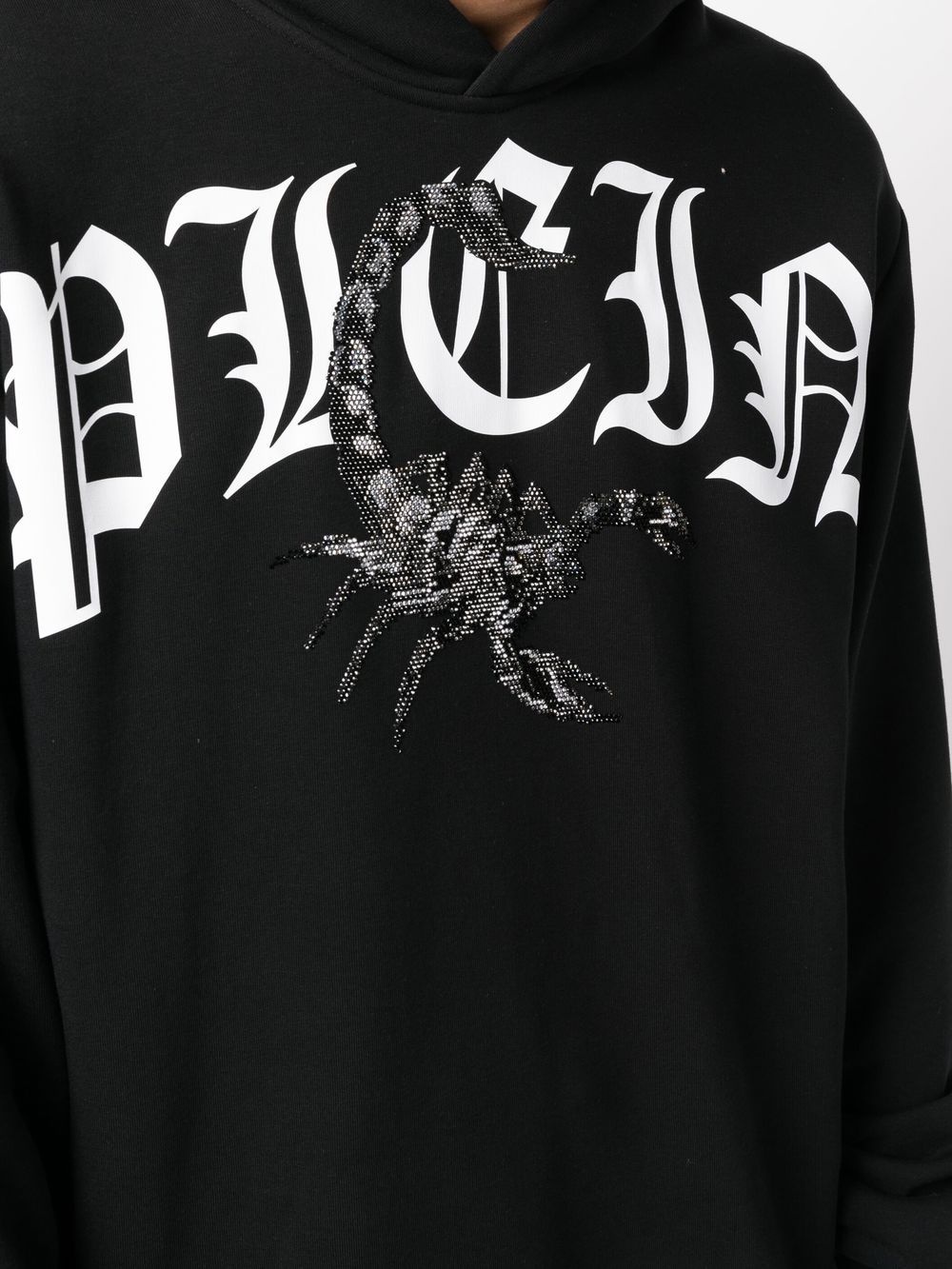 logo-print long-sleeved hoodie - 5