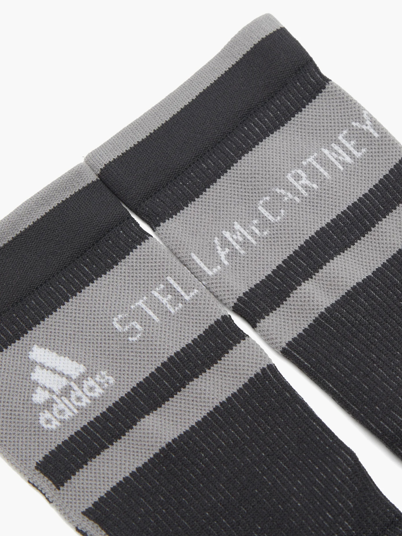 Logo-jacquard recycled-fibre-blend socks - 2