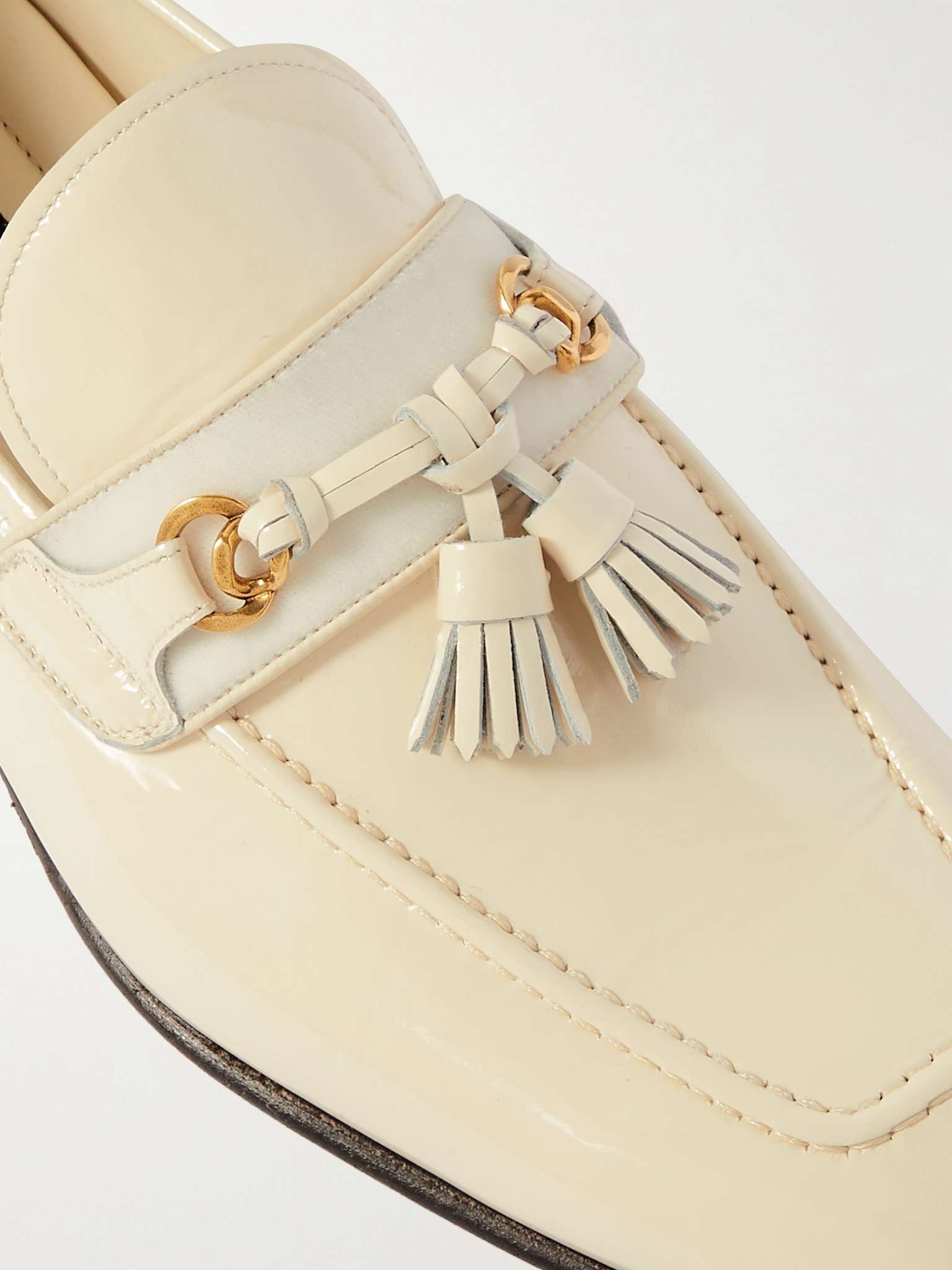 Sean Patent-Leather Tasselled Loafers - 6