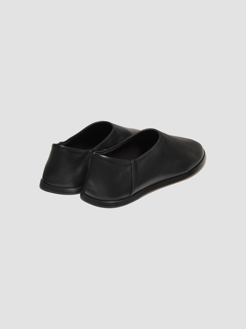 Men's Leather Mule Loafers - Black 3