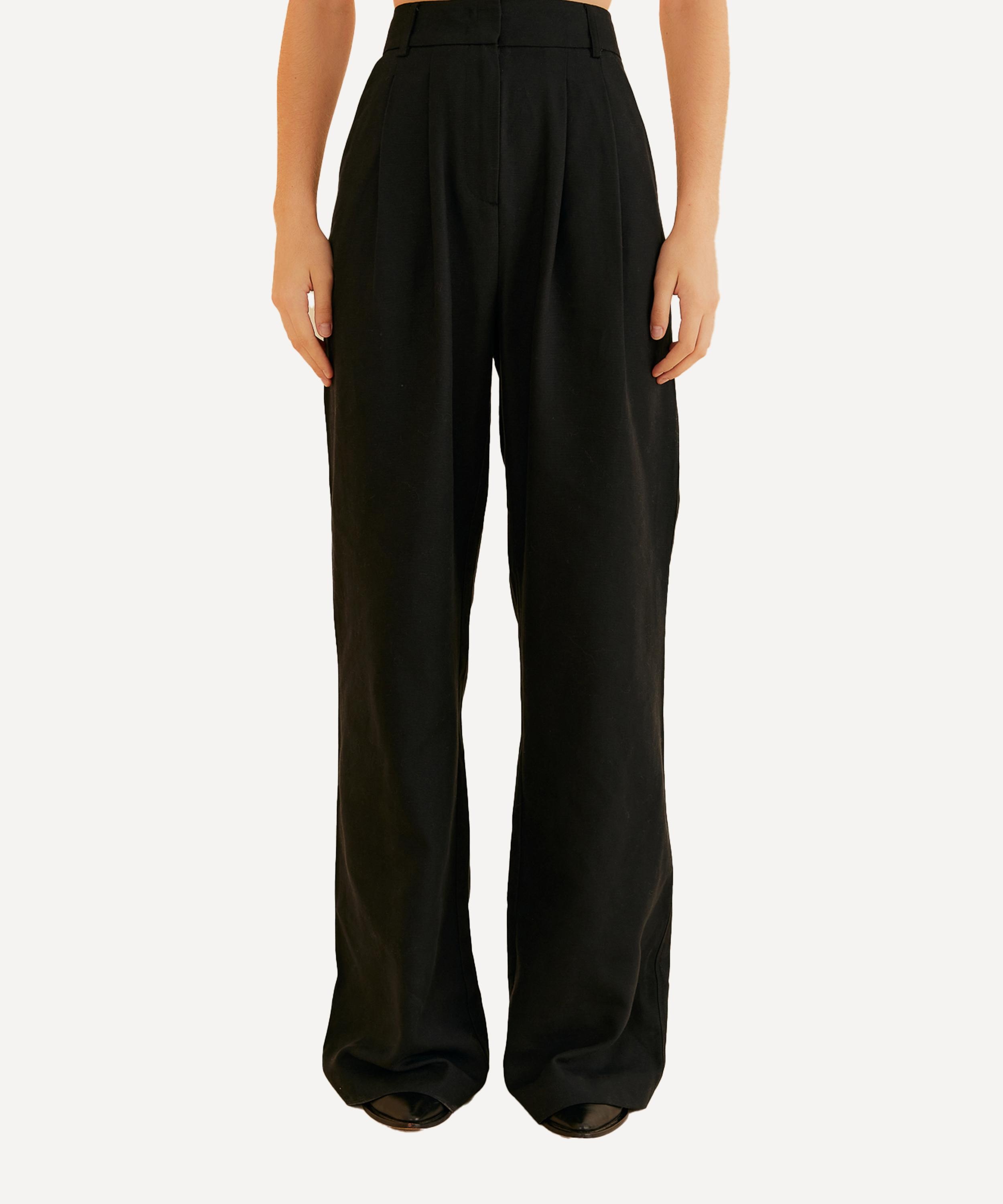 Black Low Waist Trousers - 4