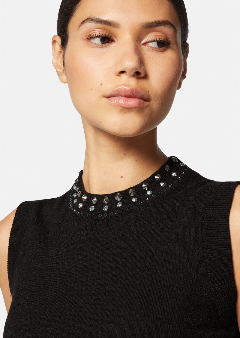 Spiked Knit Sleeveless Sweater 5