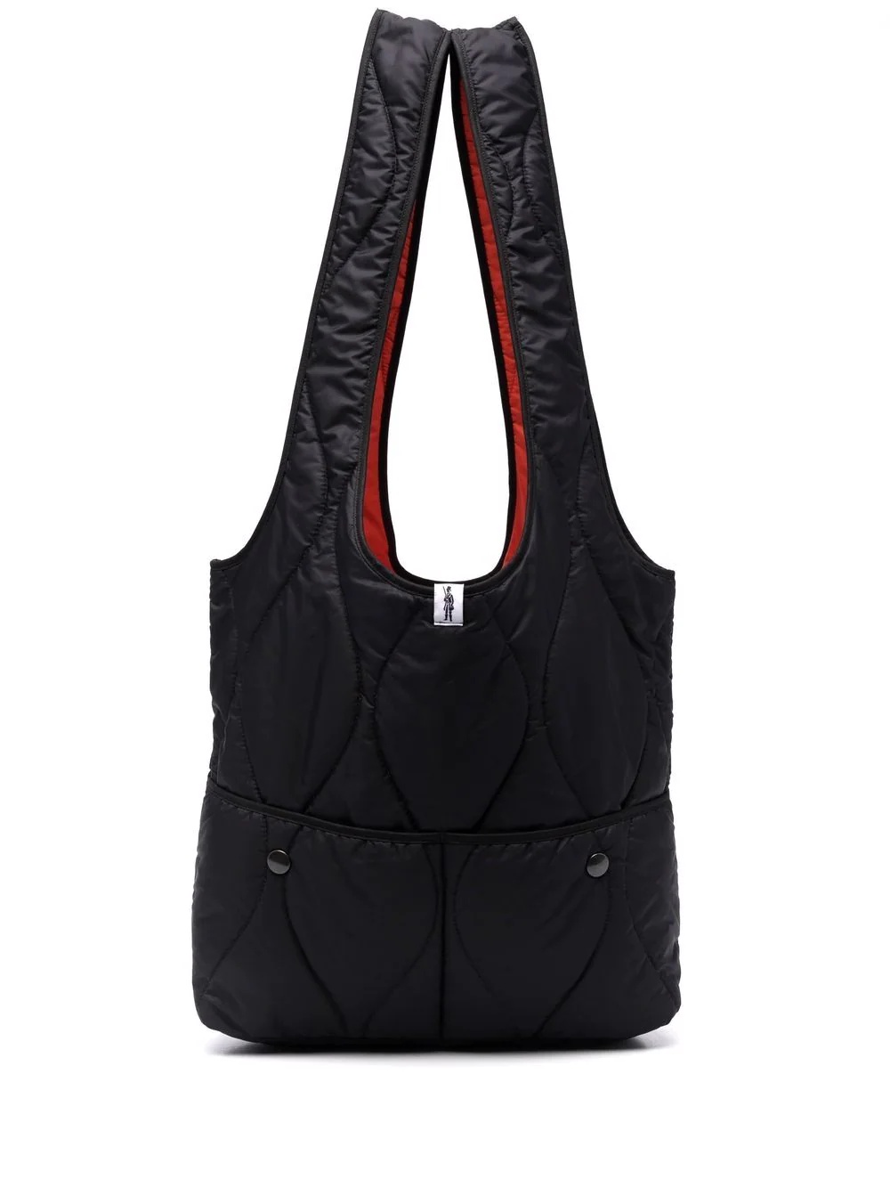 quilted nylon tote bag - 1