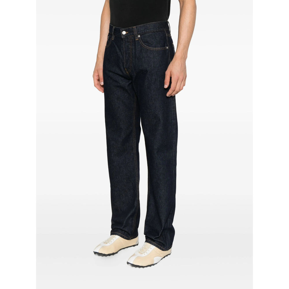 Dries Van Noten Blue Denim - Regular & Straight-Leg Jeans Men - 2