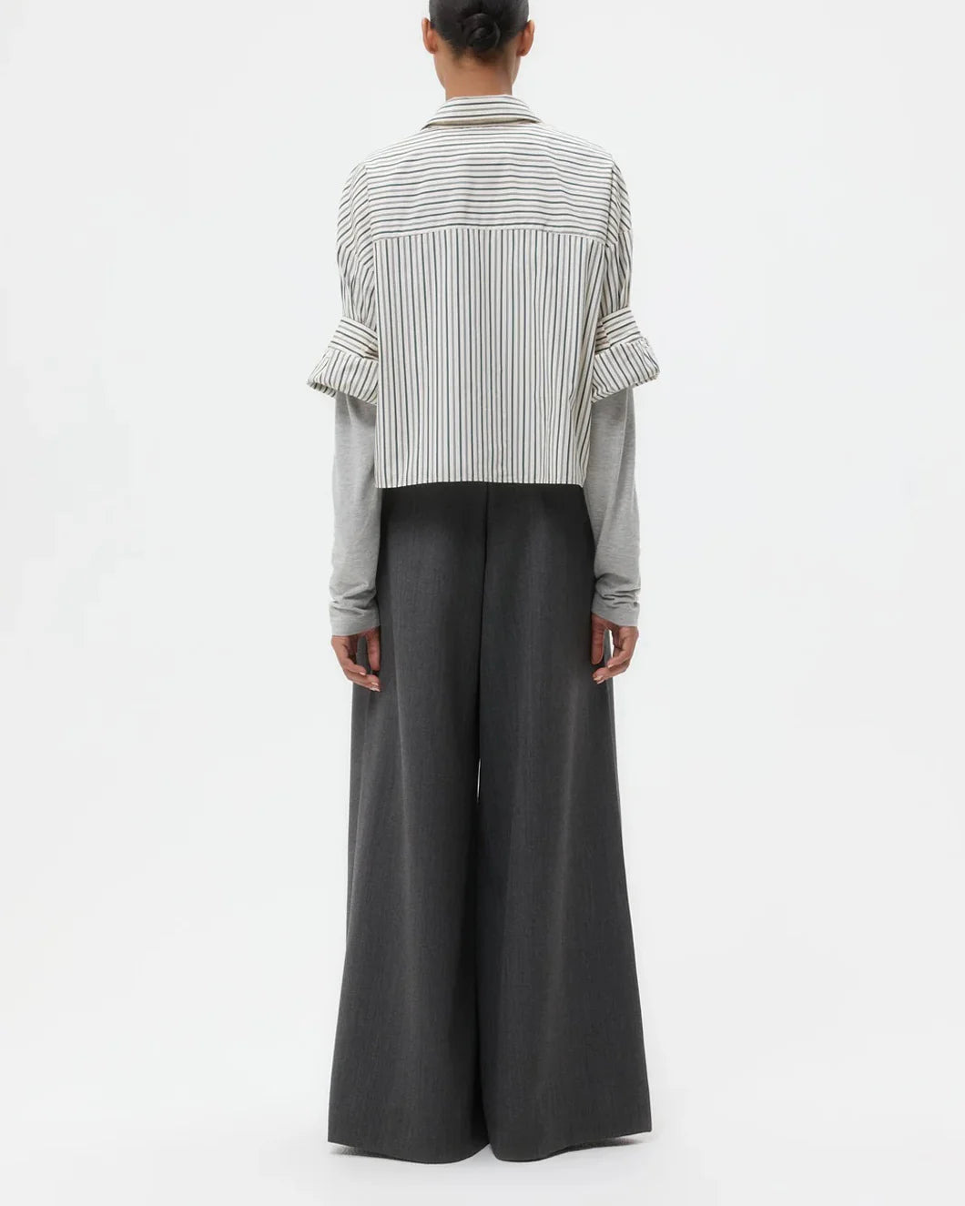 NEXT EX SHIRT IN DANCING STRIPED COTTON SHIRTING - 4