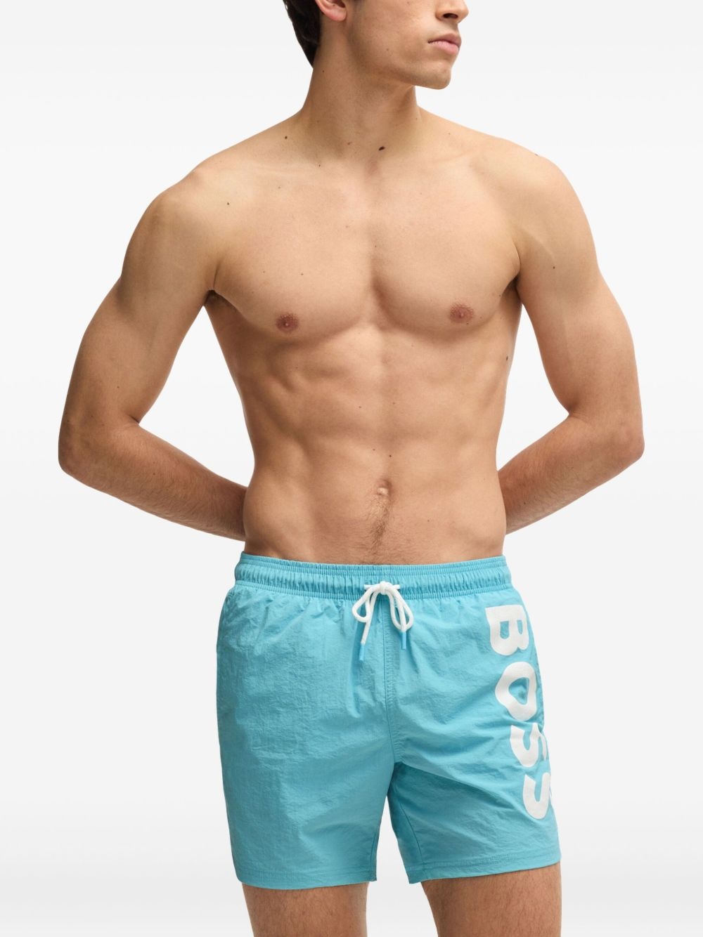 logo swim shorts - 2
