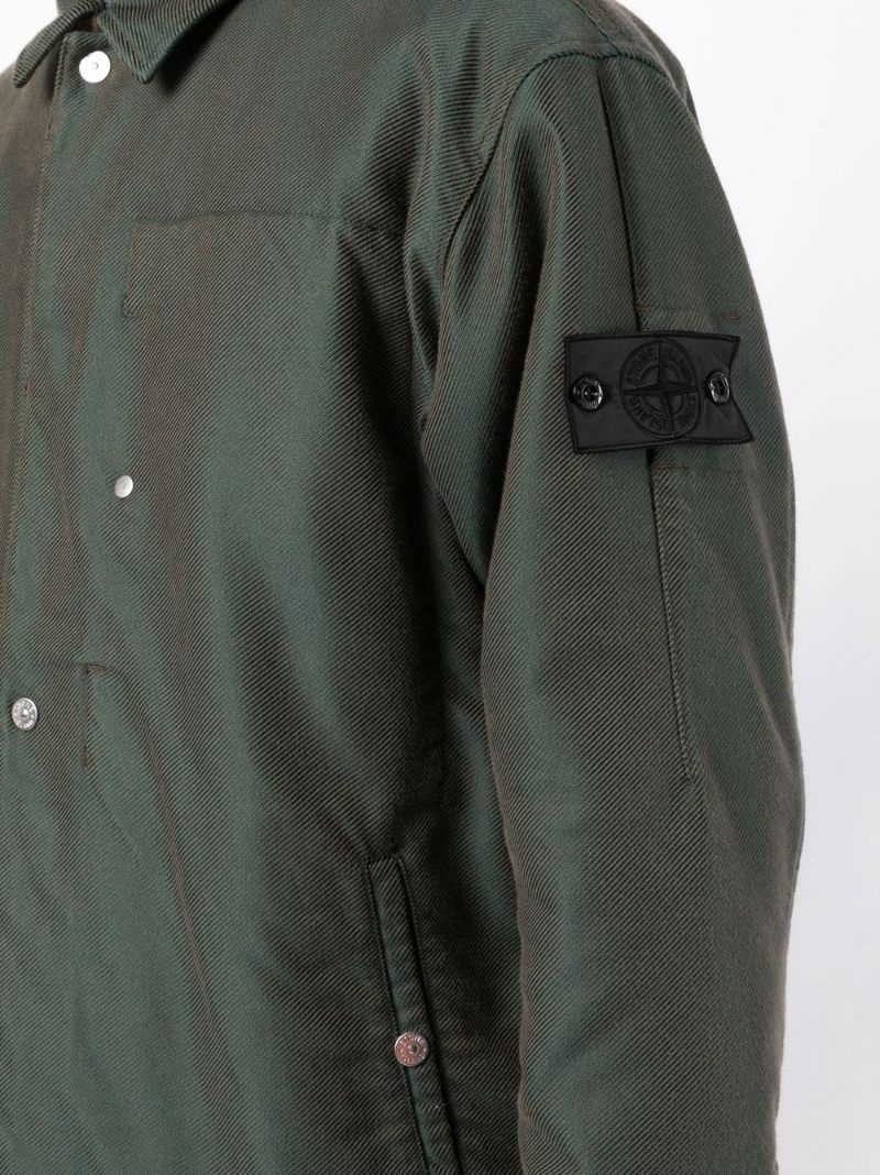 logo-patch coach jacket - 5