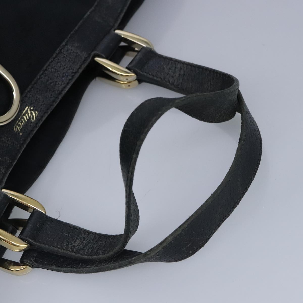GUCCI GG Canvas Tote Bag Black Gold - 7