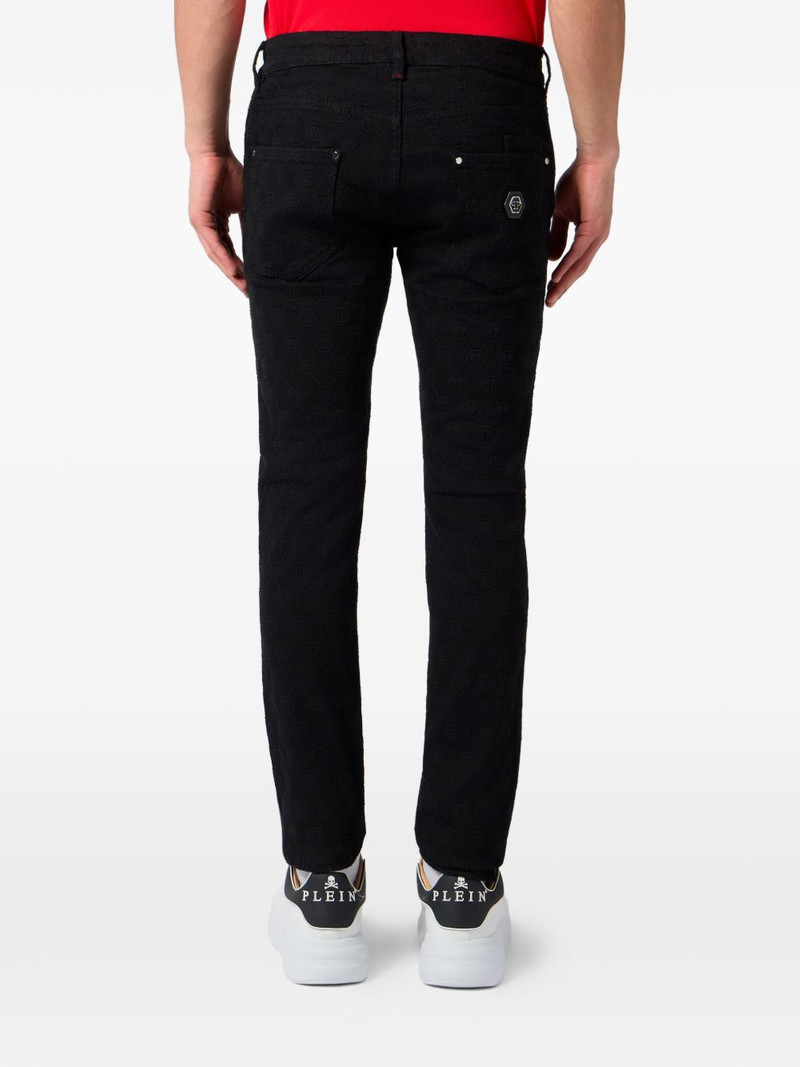 embroidery distressed jeans 4