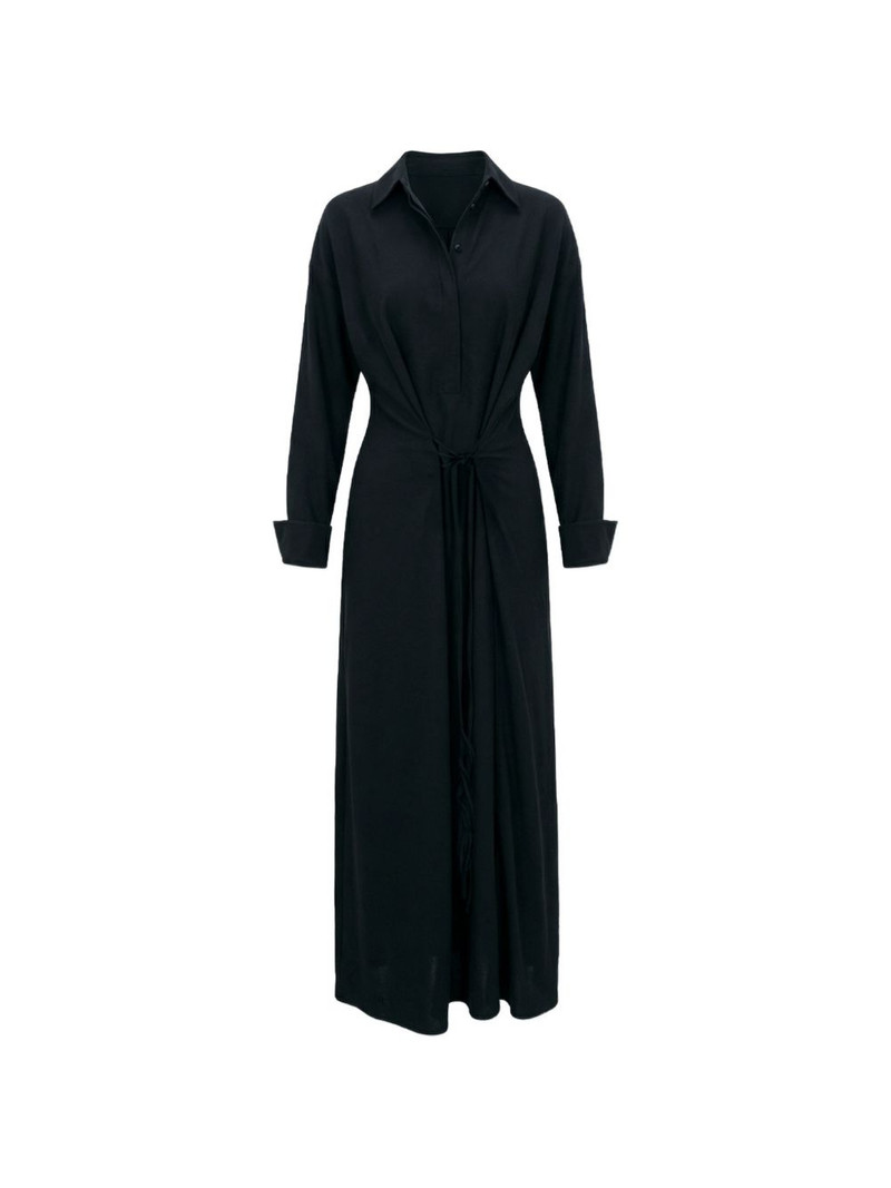 tie-front shirt dress 1