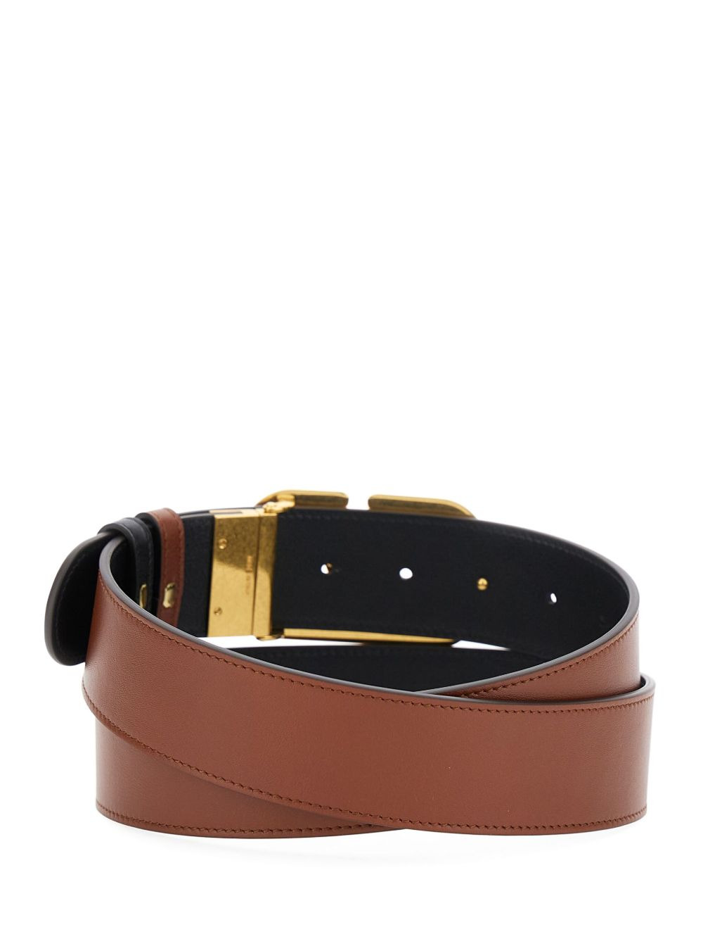 reversible leather belt - 4