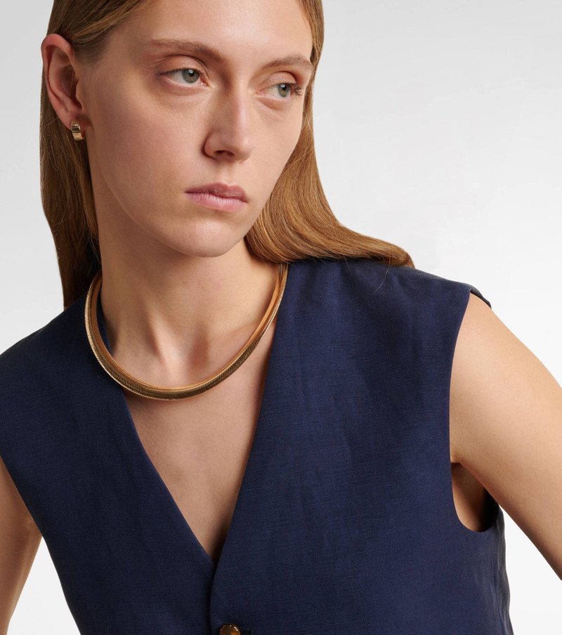 STONE AND STRAND Woven In Gold 10kt gold necklace outlook