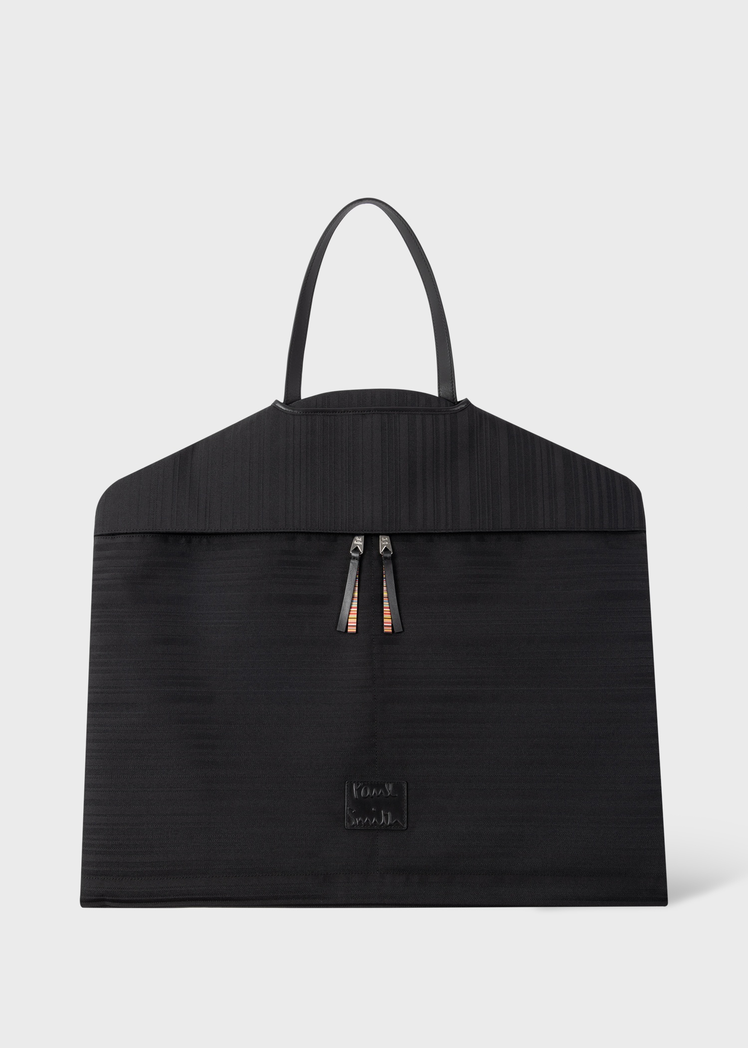 Black 'Shadow Stripe' Suit Carrier - 1