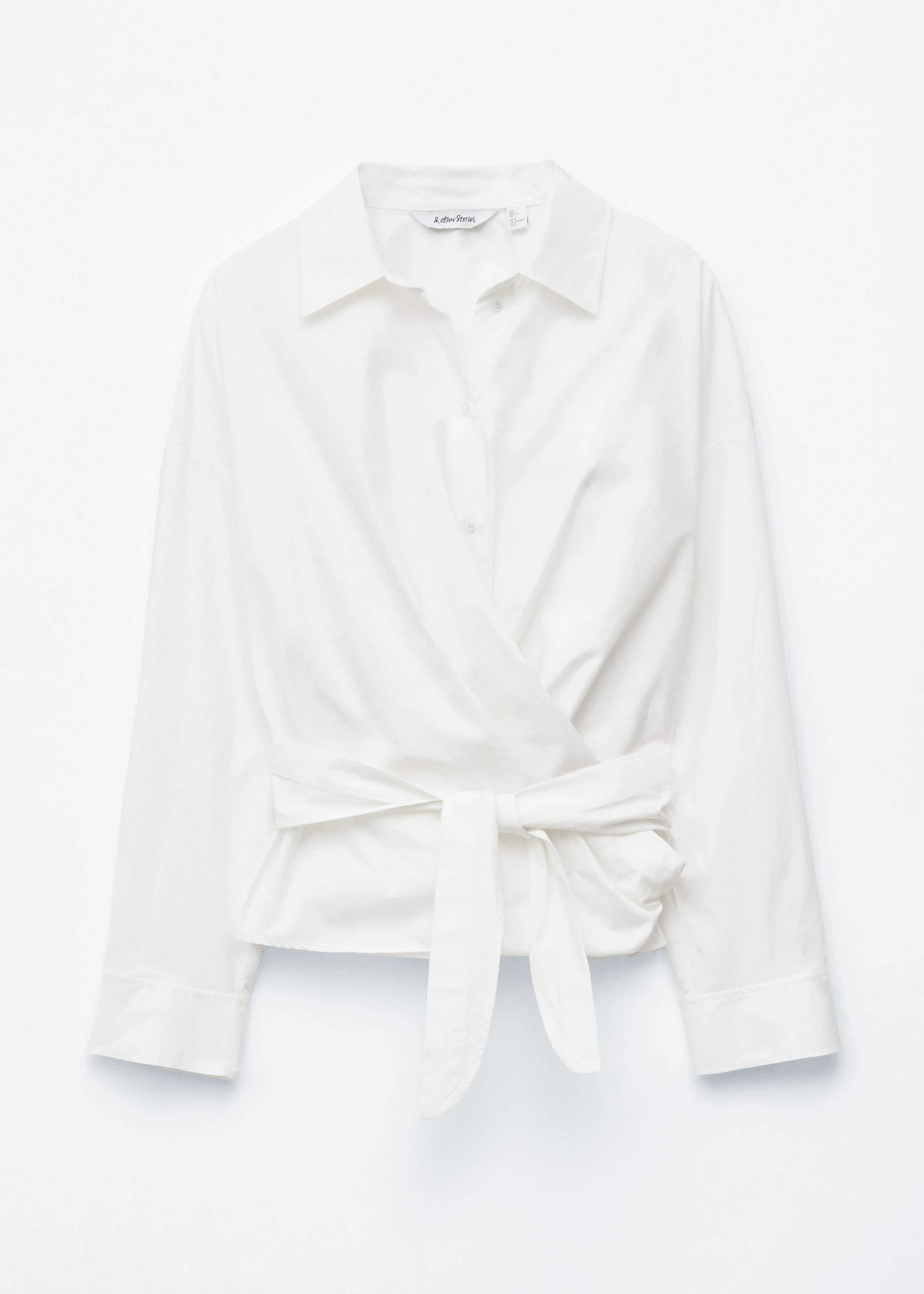 Tie-Waist Cotton Shirt - 1