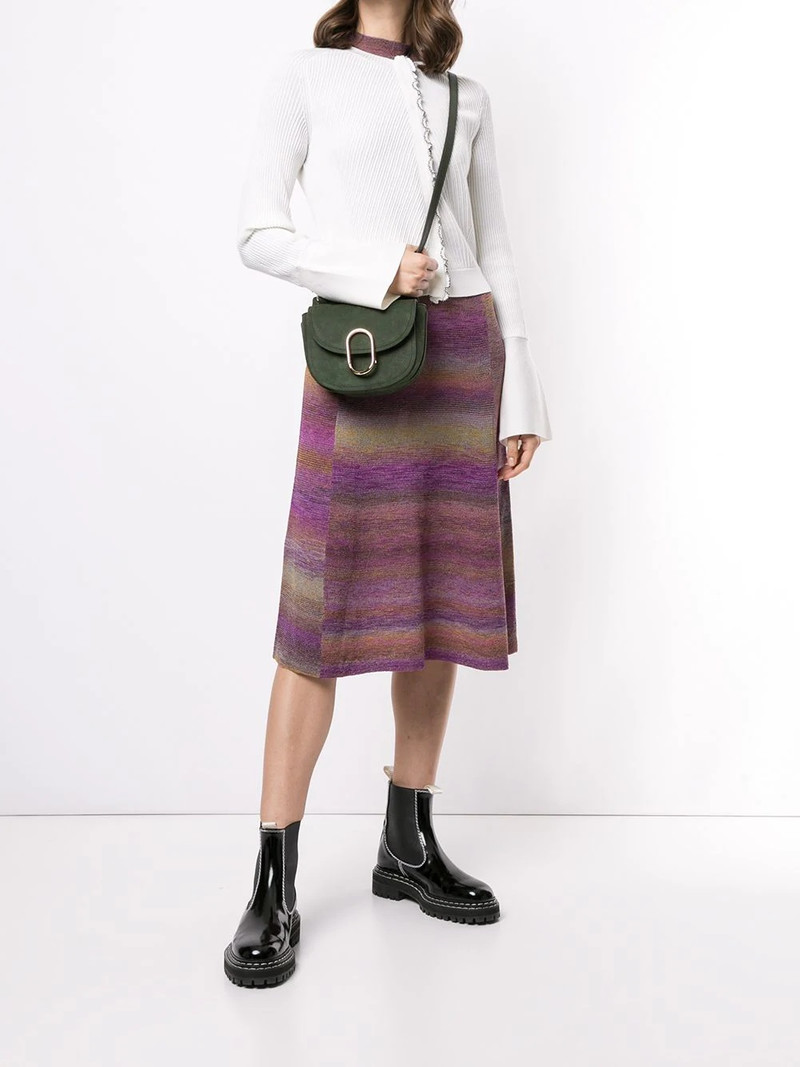 3.1 Phillip Lim tulip sleeve ribbed cardigan outlook